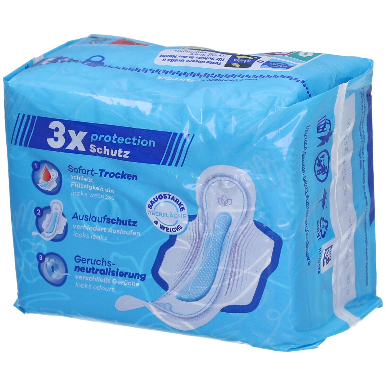 always ultra night Long Serviettes hygiéniques avec ailettes