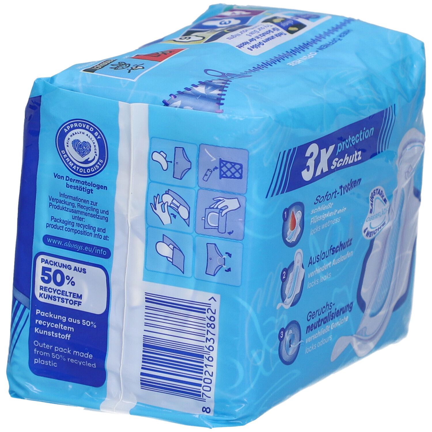 always ultra night Long Serviettes hygiéniques avec ailettes