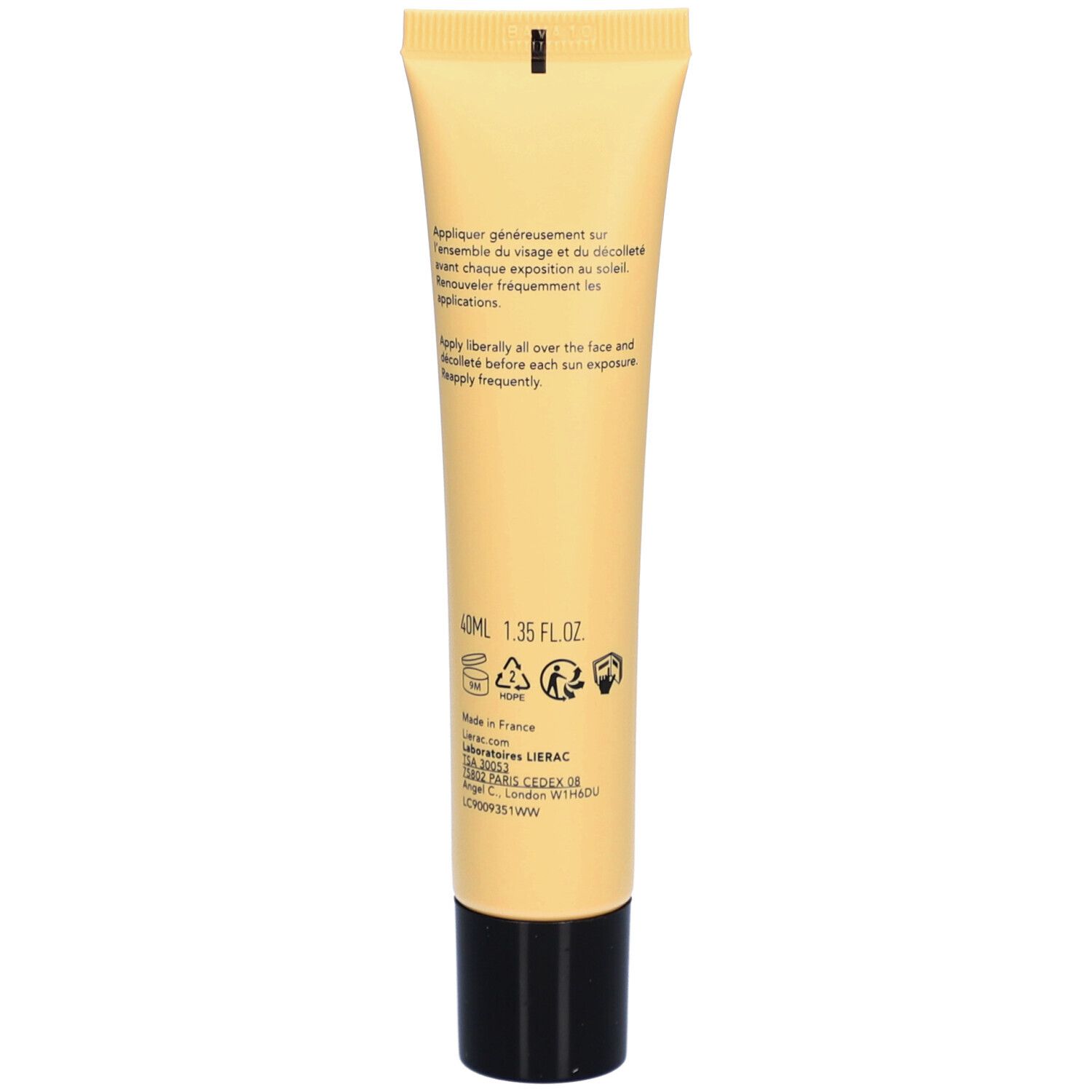 LIERAC Sunissime Le Fluide Solaire Teinté Anti-Âge Velouté Visage SPF50+