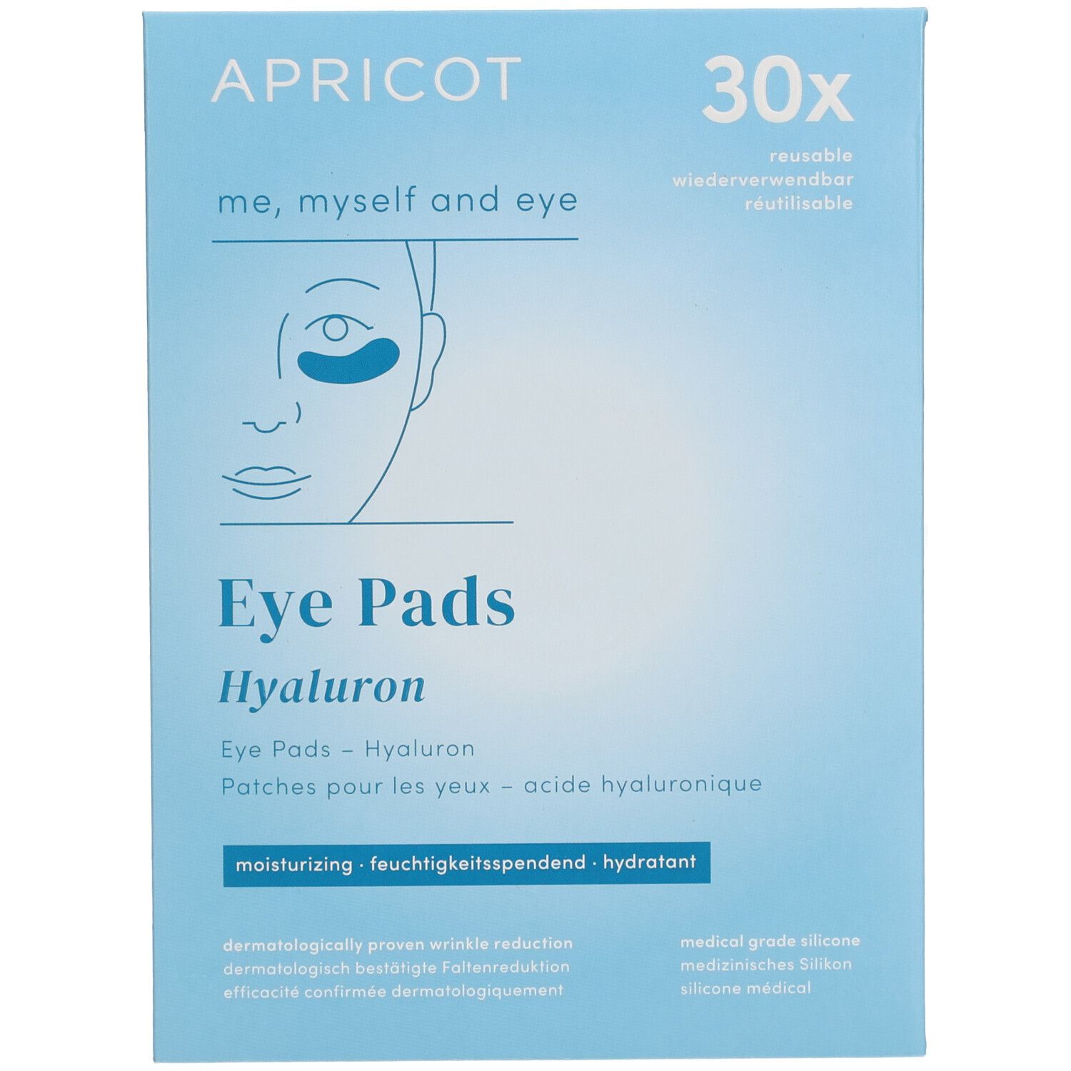 APRICOT Patches anti-âge pour les yeux - Acide hyaluronique