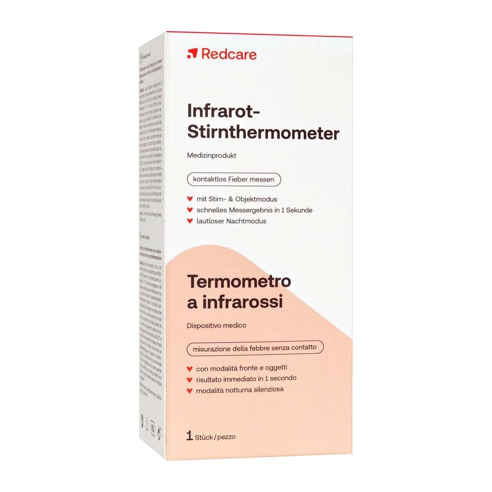 Emballage avec nom et description du produit. Accents rouges. 1 pièce.