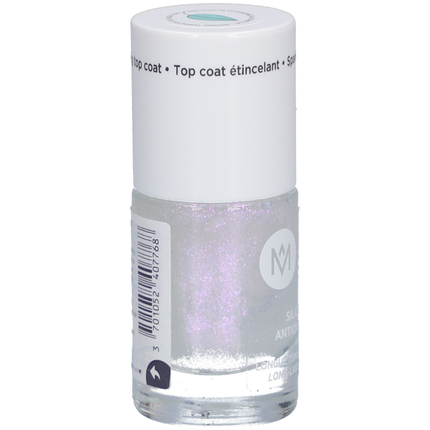 MEME® Top Coat étincelant au silicium - Effet gel à l'éclat nacré