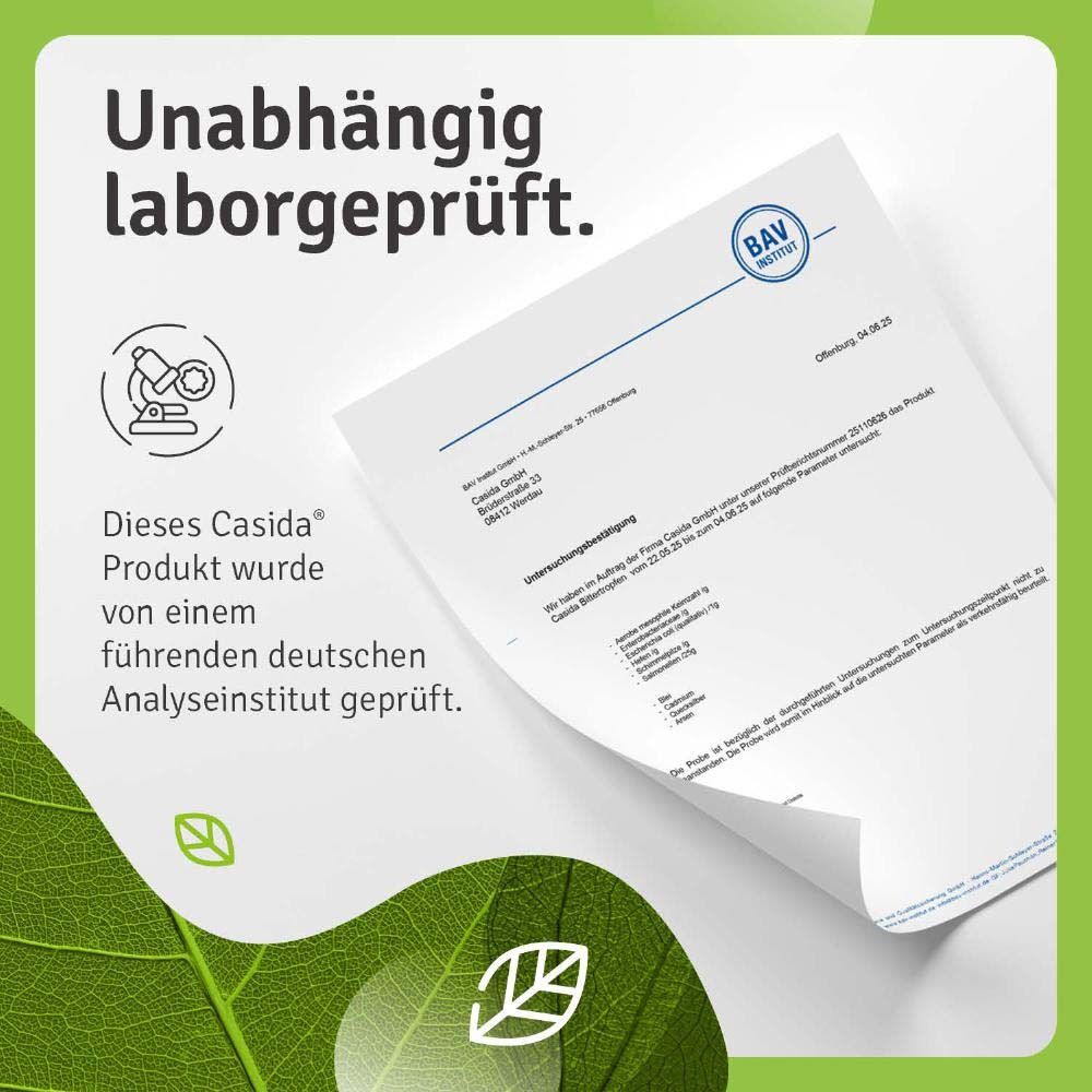 Document avec texte: "Ce produit Casida a été testé par un institut d'analyse allemand de premier plan".