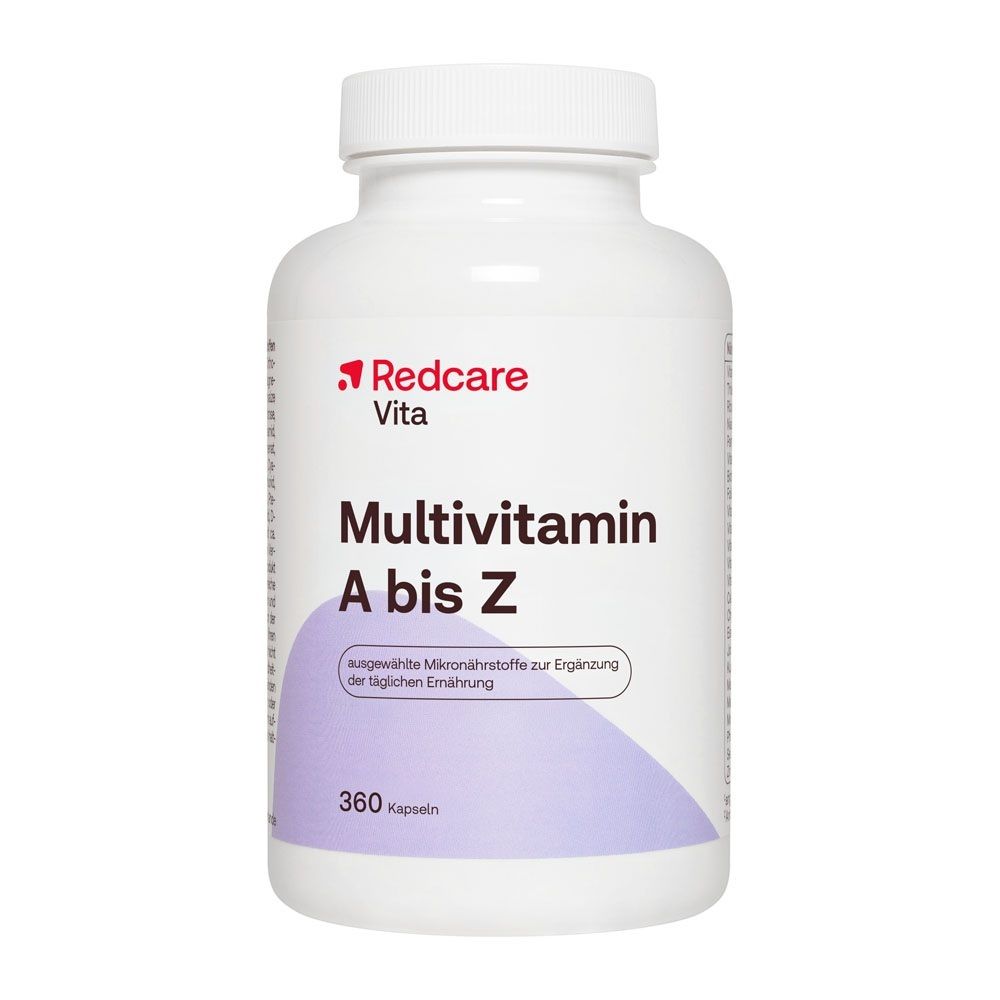 Boîte de Redcare Multivitamin A-Z, 360 gélules.