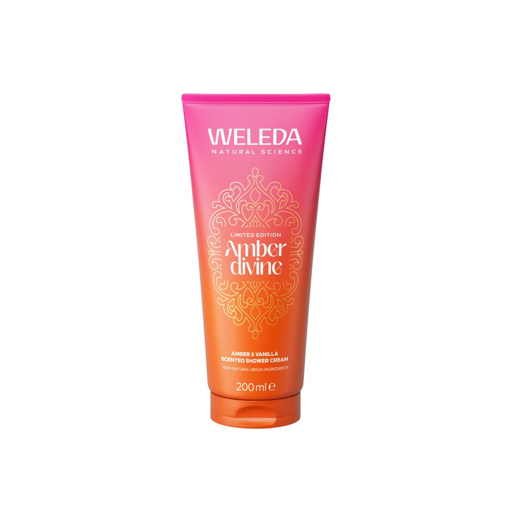 Crème de douche Weleda Amber Divine Édition Limitée, 200ml.