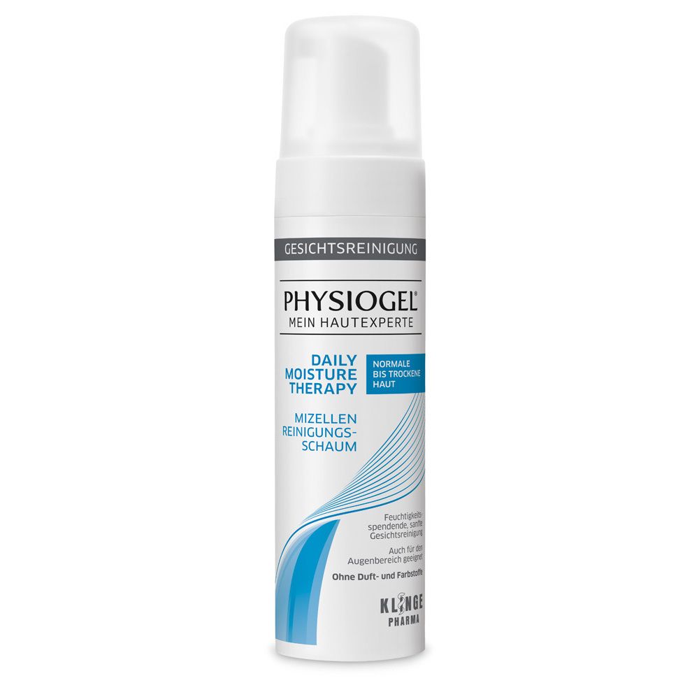 Flacon de mousse nettoyante micellaire PHYSIOGEL® avec pompe.