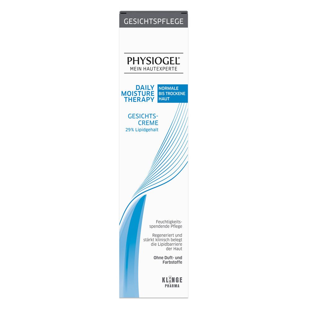 Tube de crème PHYSIOGEL Daily Moisture Therapy. Pour peaux normales à sèches. 29% de lipides.