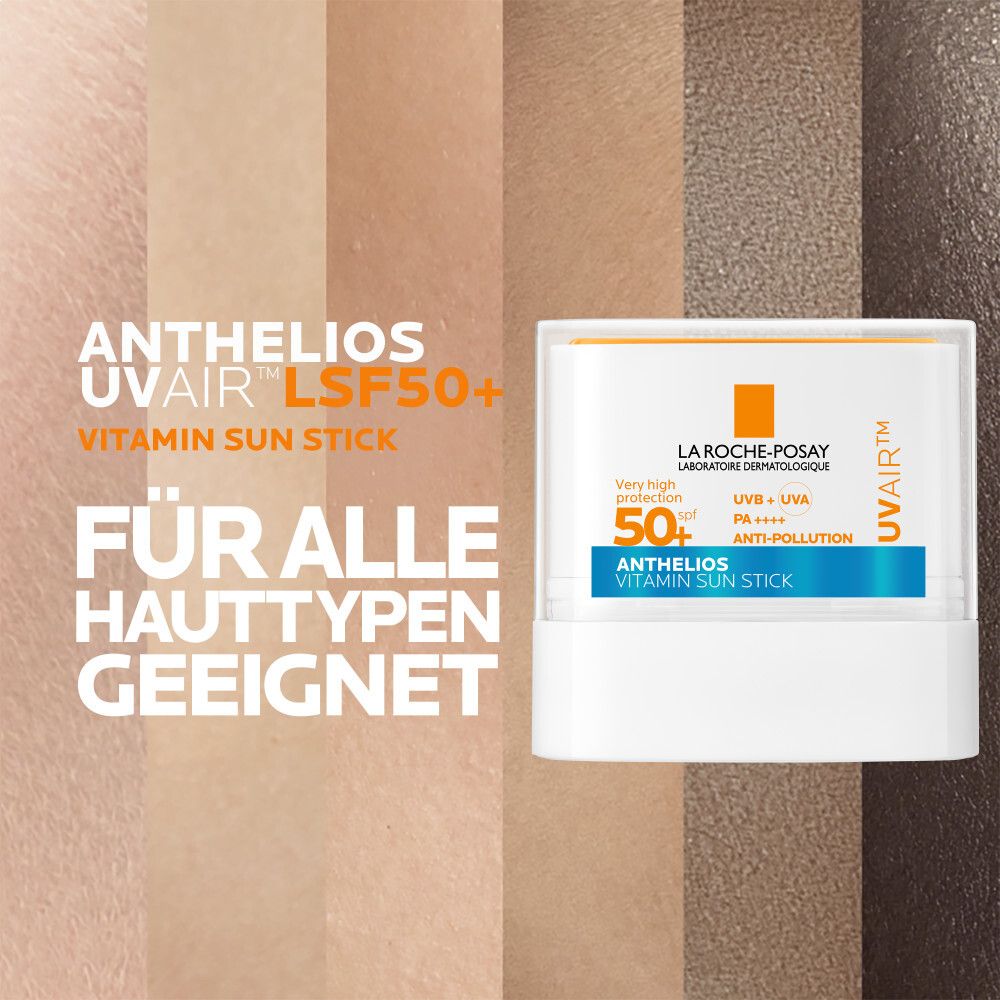La Roche Posay Anthelios UV Air Stick LSF 50+. Für alle Hauttypen geeignet.