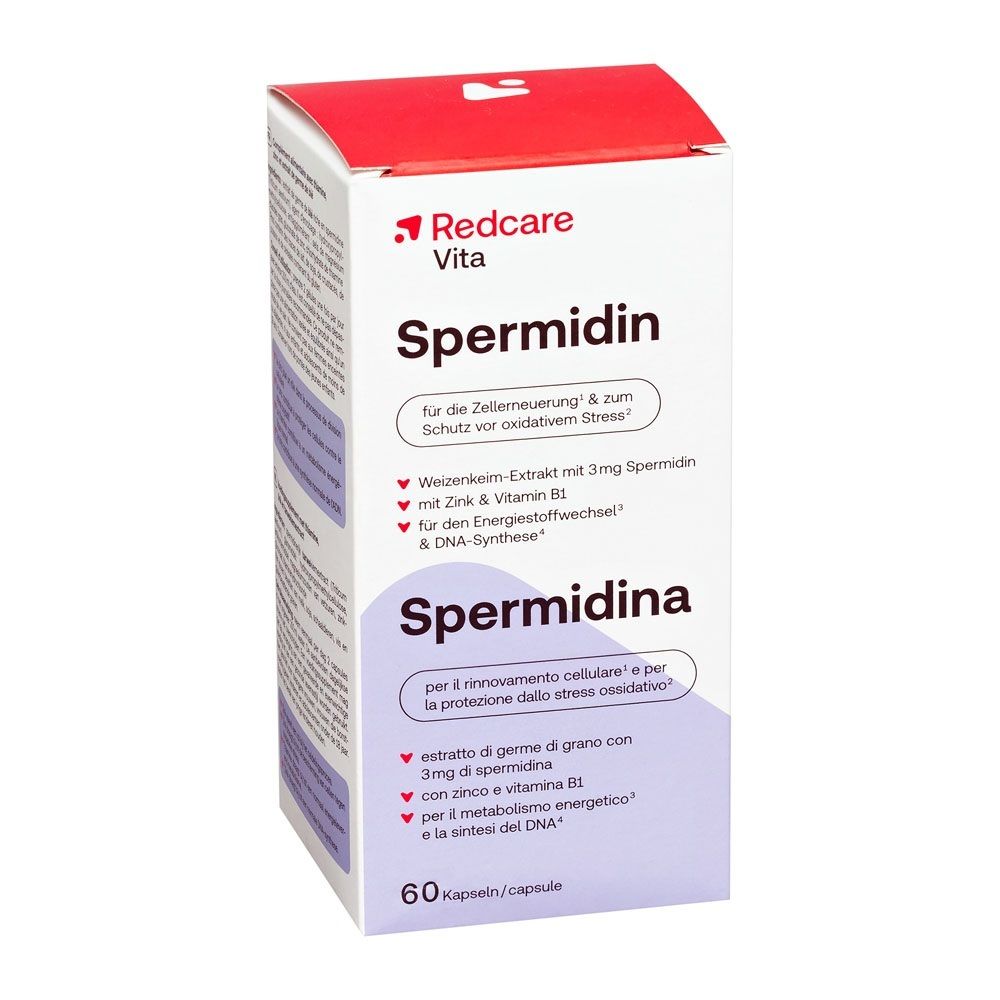 Emballage de capsules Redcare Vita Spermidine, 60 pièces.