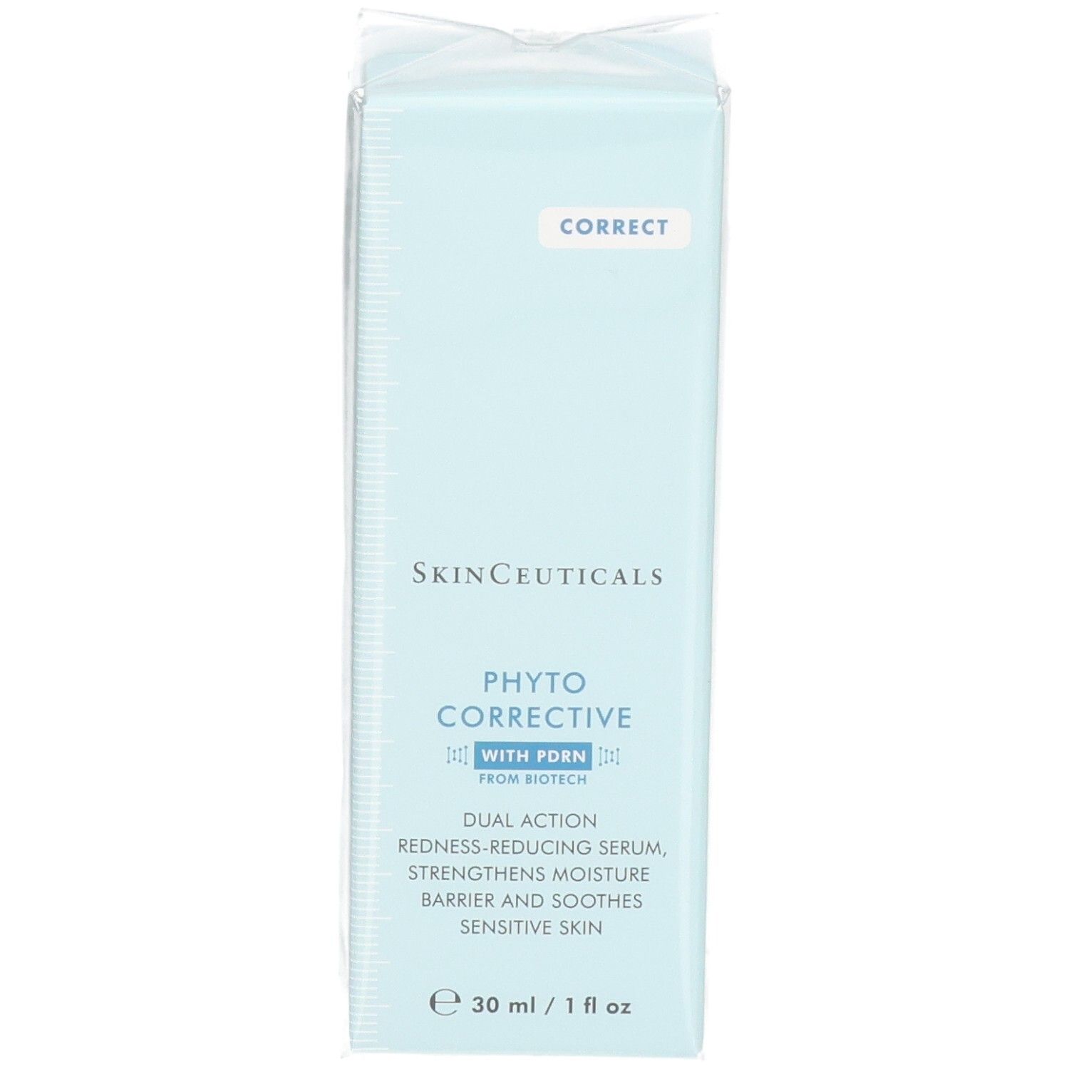 Skinceuticals Phyto Corrective Serum Kartonverpackung, 30ml. Mit PDRN aus Biotechnologie.