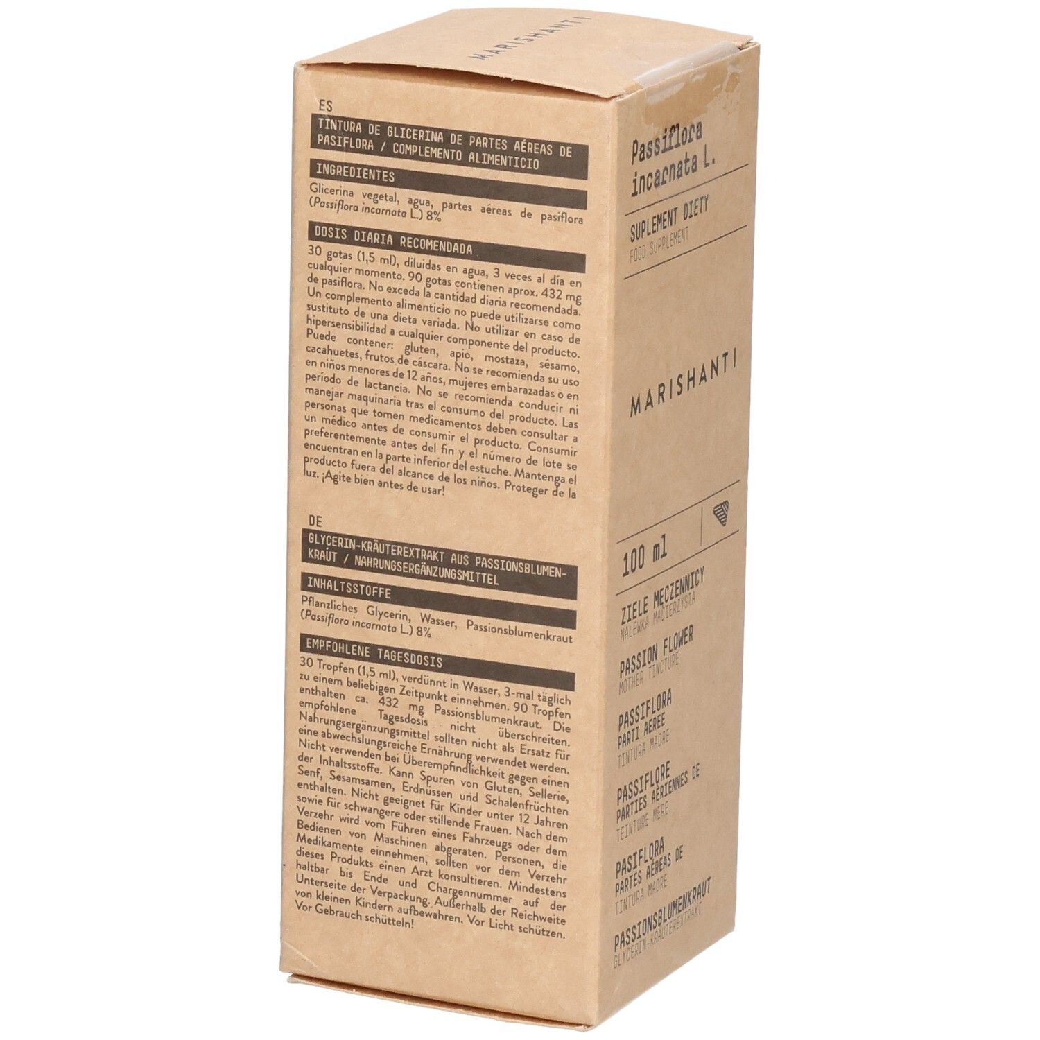 Märishanti Passionsblumenkraut-Glycerinextrakt, 100 ml.