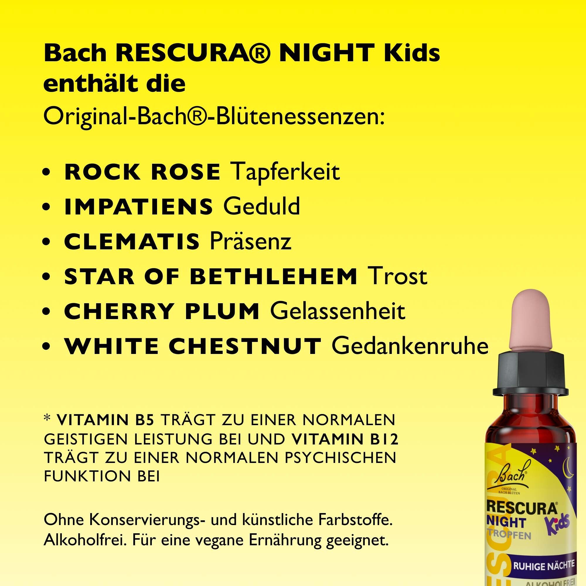 Informationen zu Original Bach RESCURA® Tropfen, hergestellt in UK.