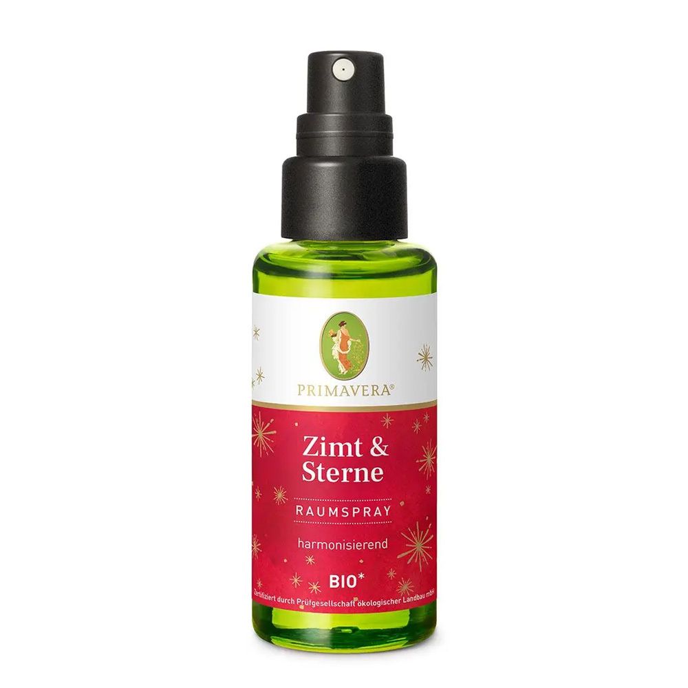 Primavera Zimt & Sterne Raumspray BIO, harmonisierend.