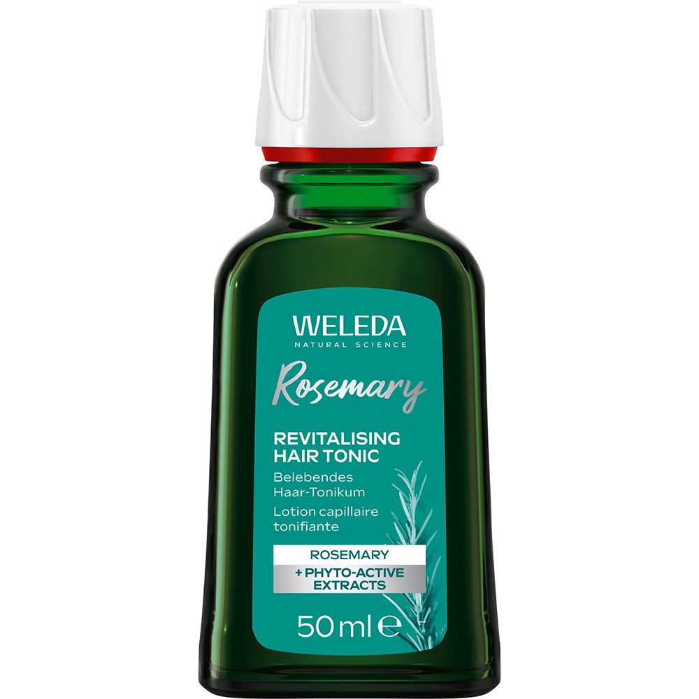 WELEDA Tonique capillaire revitalisant au romarin, 50ml, flacon.