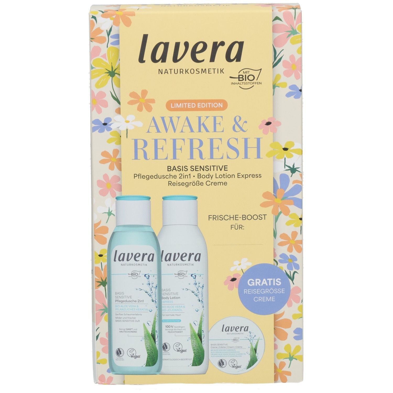 Lavera Geschenkset Awake & Refresh mit Duschgel und Bodylotion.
