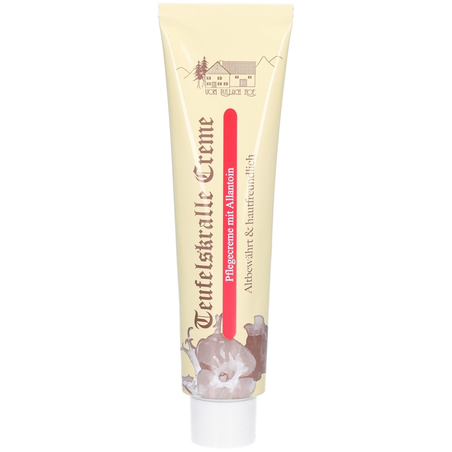 Creme-Tube mit Teufelskralle und Allantoin, pflegend und hautfreundlich.