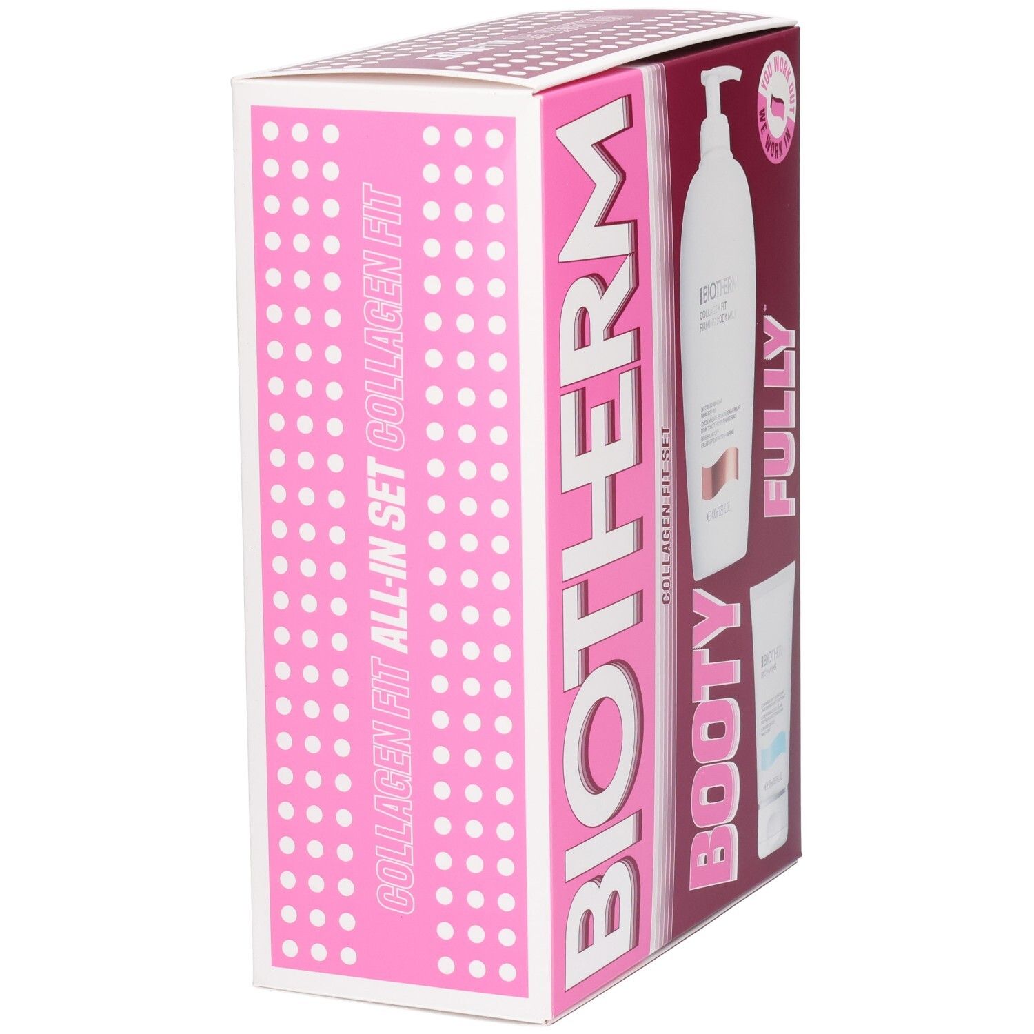 BIOTHERM Collagen Fit Set: Seitenansicht der Verpackung mit Produktabbildung.
