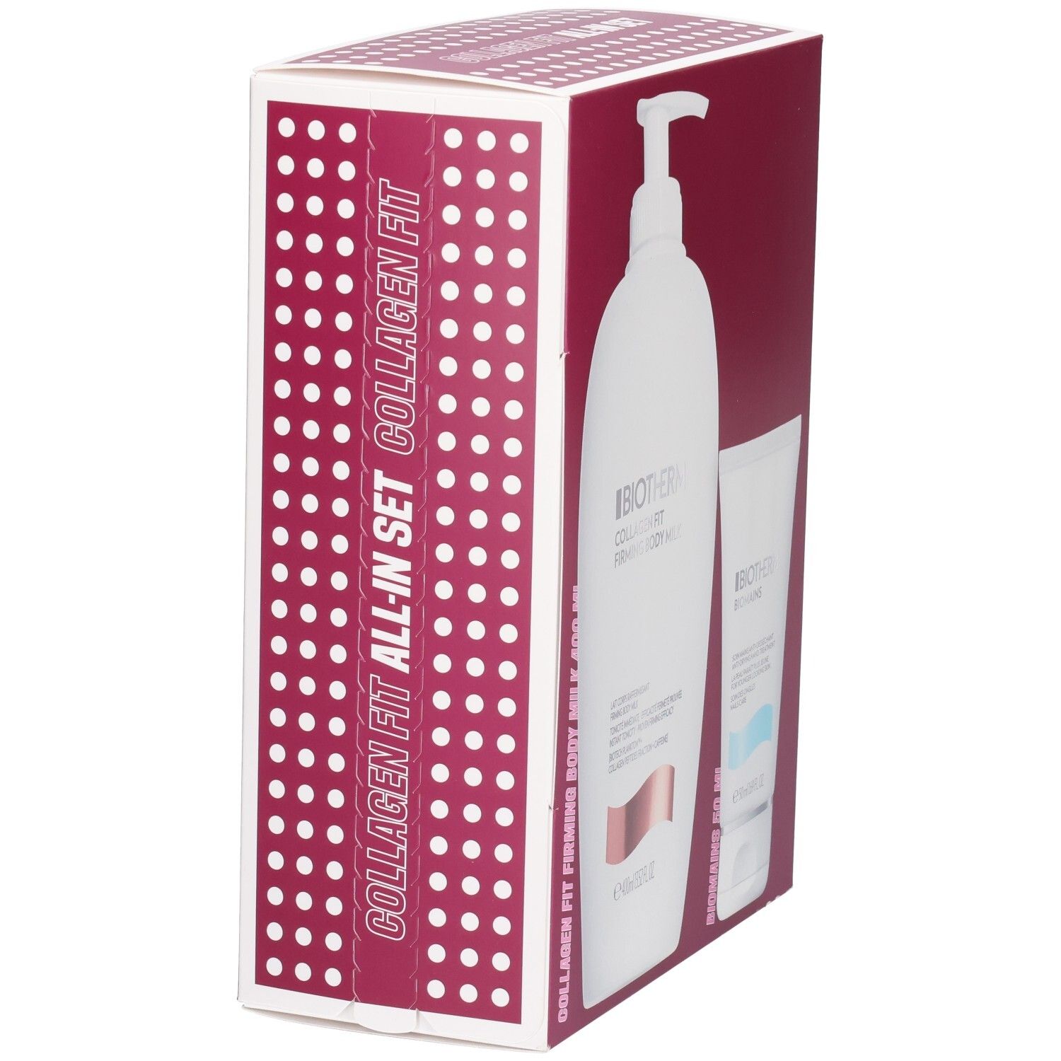 BIOTHERM Collagen Fit Set: Verpackung mit Produktabbildung und Text.