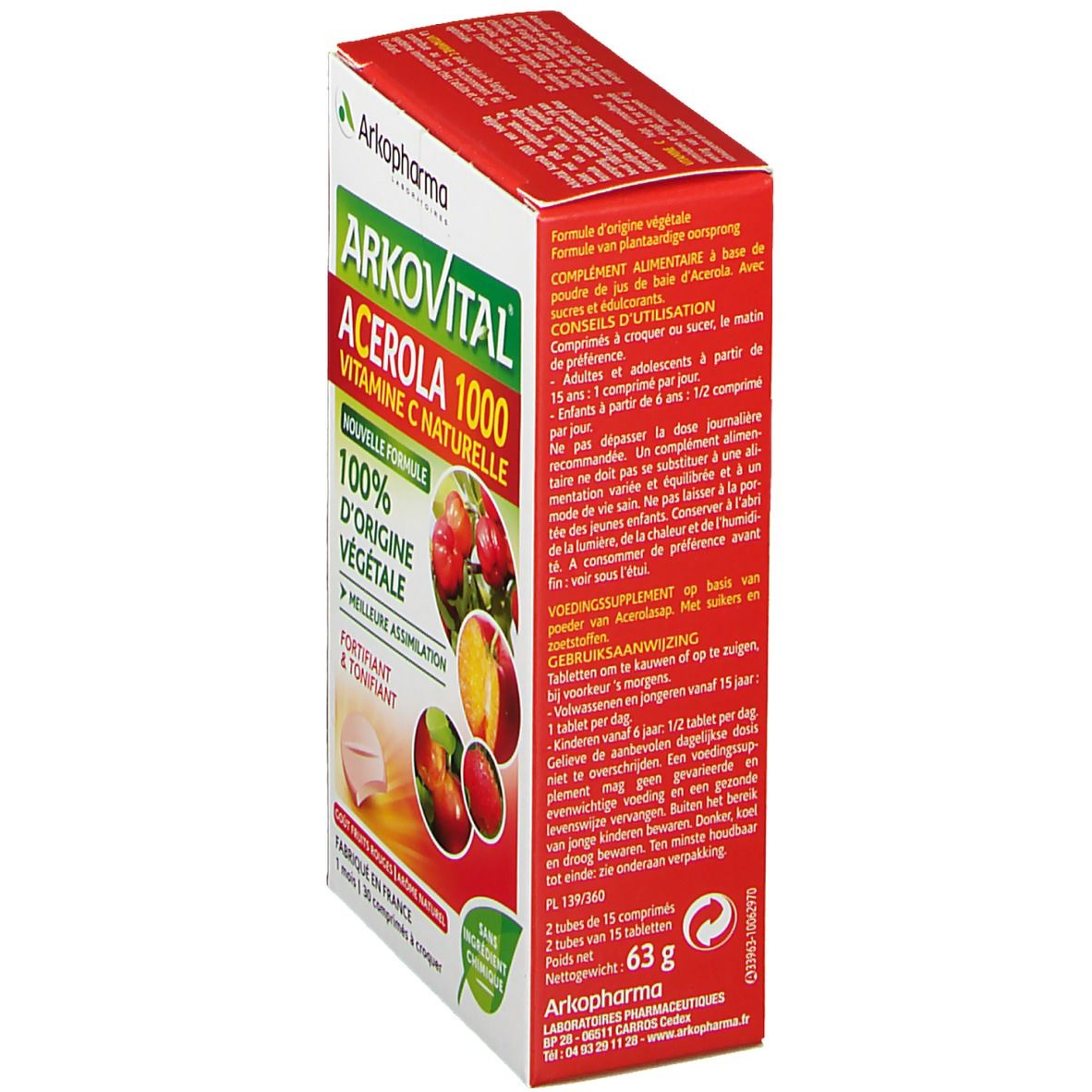 Arkopharma Arkovital® Acérola 1000 Vitamin C