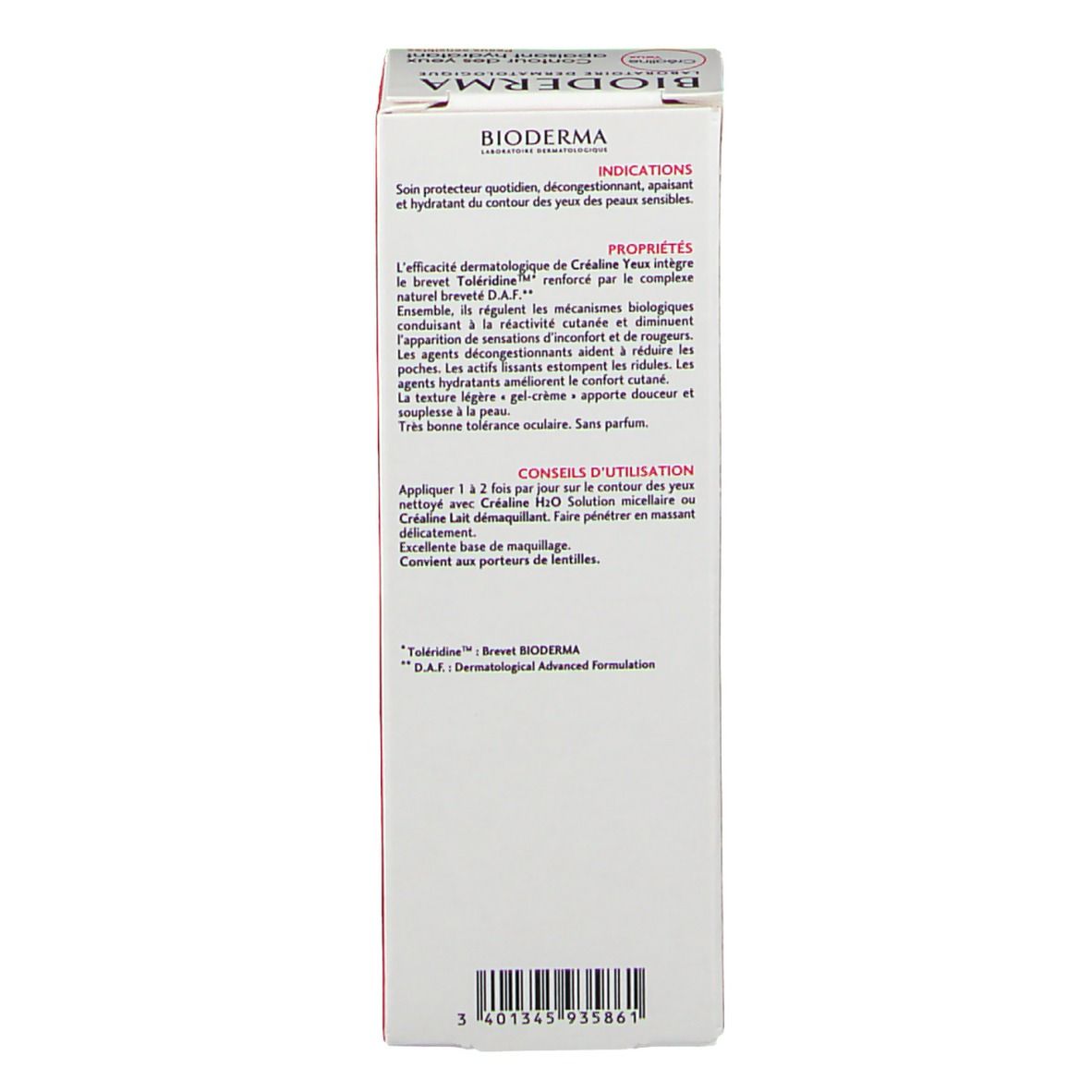 Bioderma Créaline Augenkontur-Gel