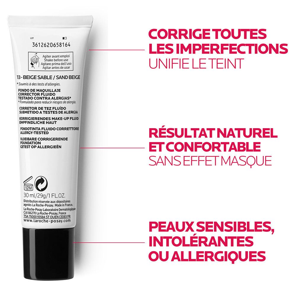 LA ROCHE POSAY TOLÉRIANE Fond de teint fluide beige-sable n° 13
