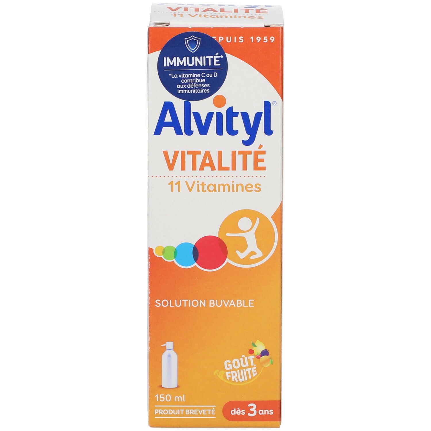 Alvityl® Vitalité Solution buvable multivitaminée
