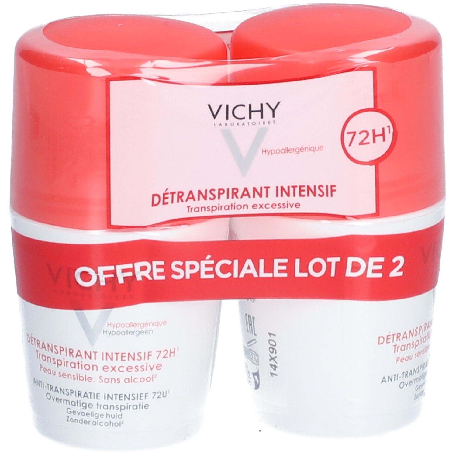 Vichy Détranspirant Intensif 72h Doppelpack