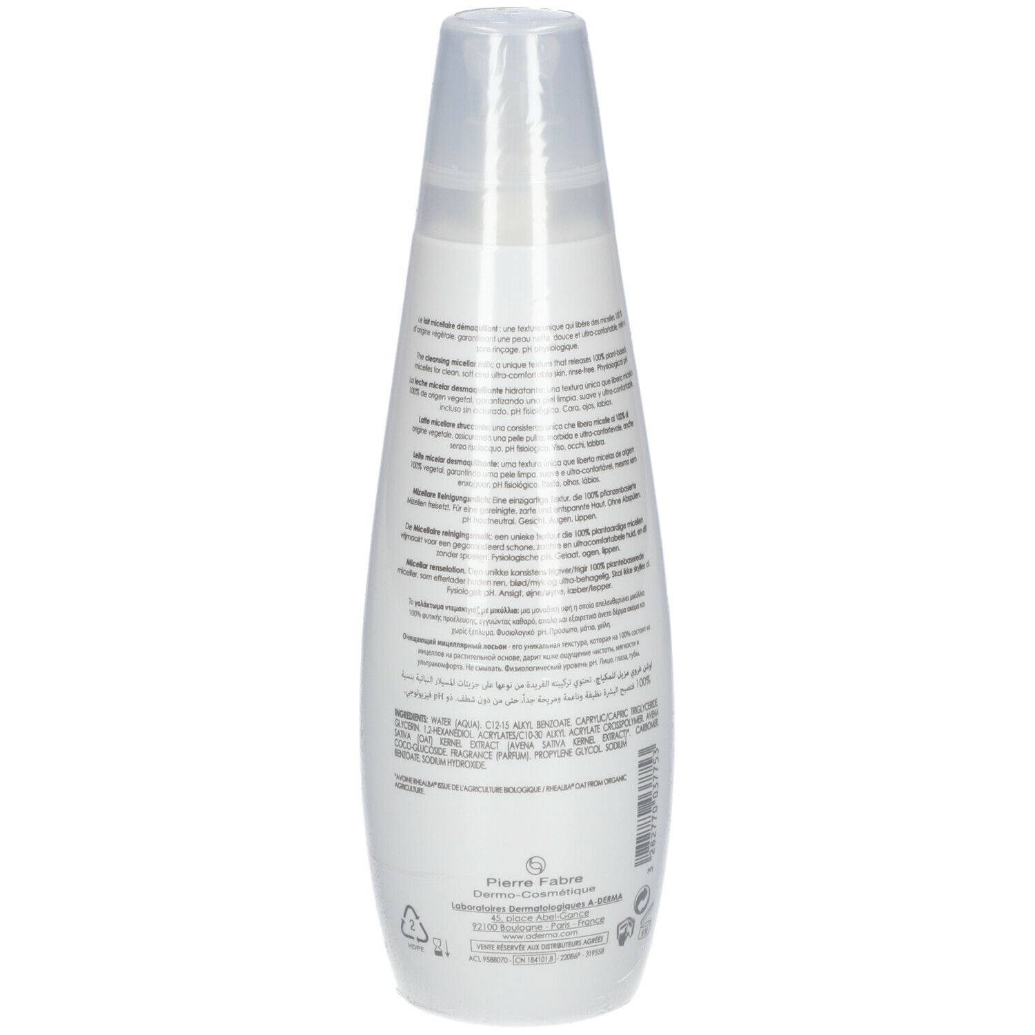 A-Derma Sensifluid Lait micellaire