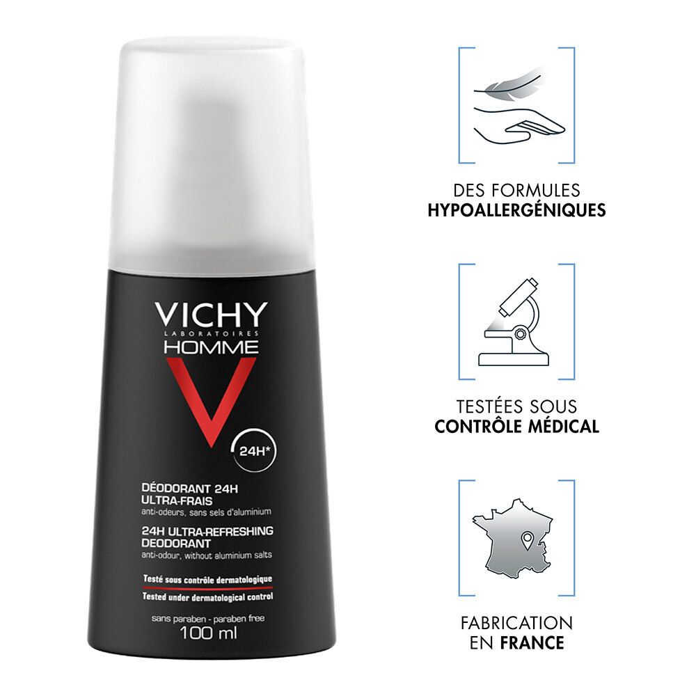 Vichy Homme Déodorant Vaporisateur Ultra-Frais