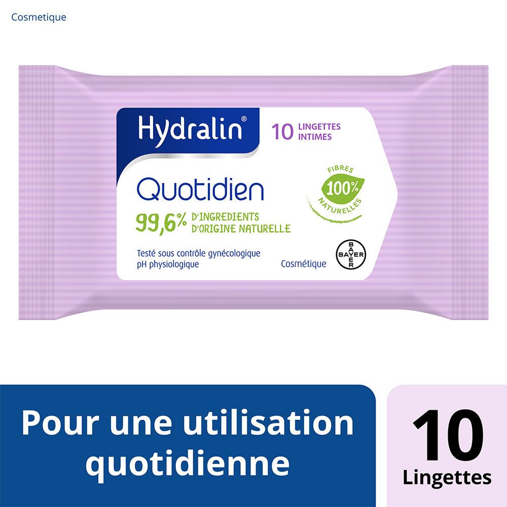 Hydralin® Quotidien lingettes intimes