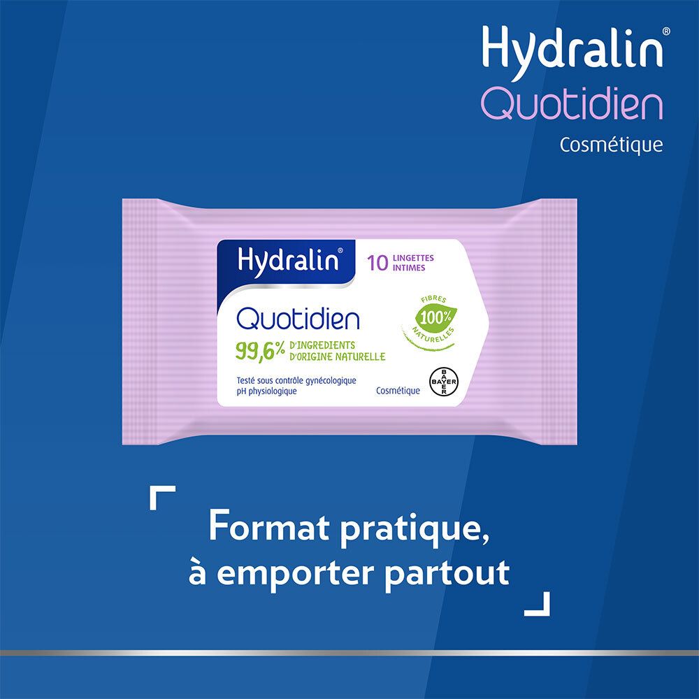 Hydralin® Quotidien lingettes intimes