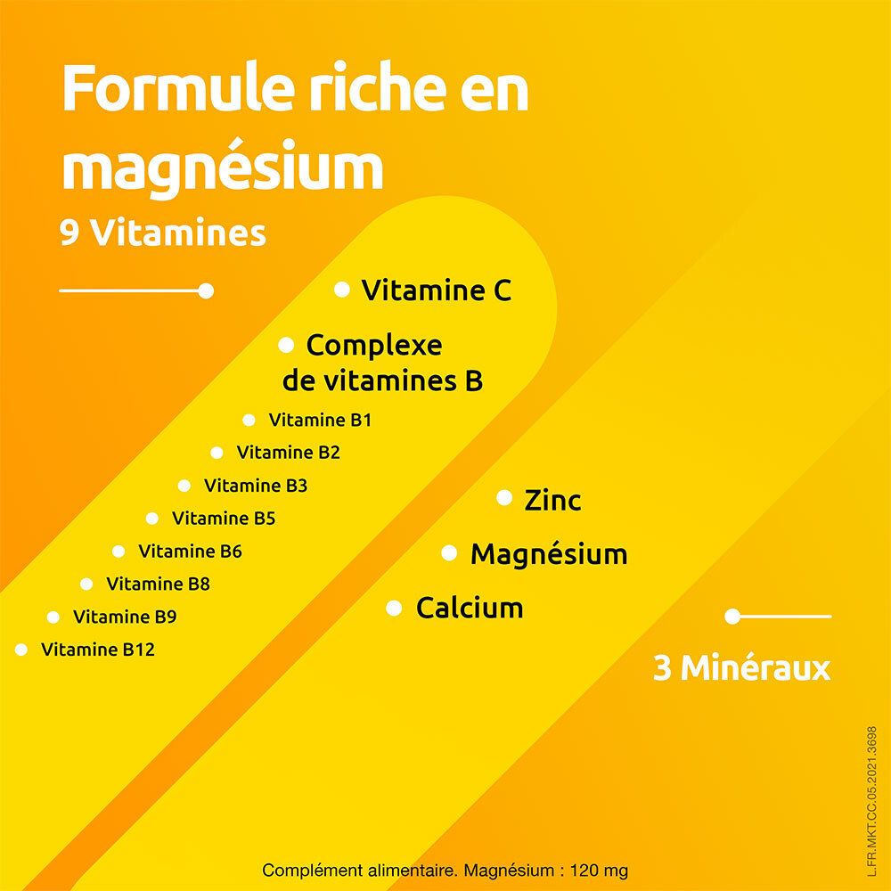 Supradyn Magnesia Vitamines et Minéraux aide à réduire le stress