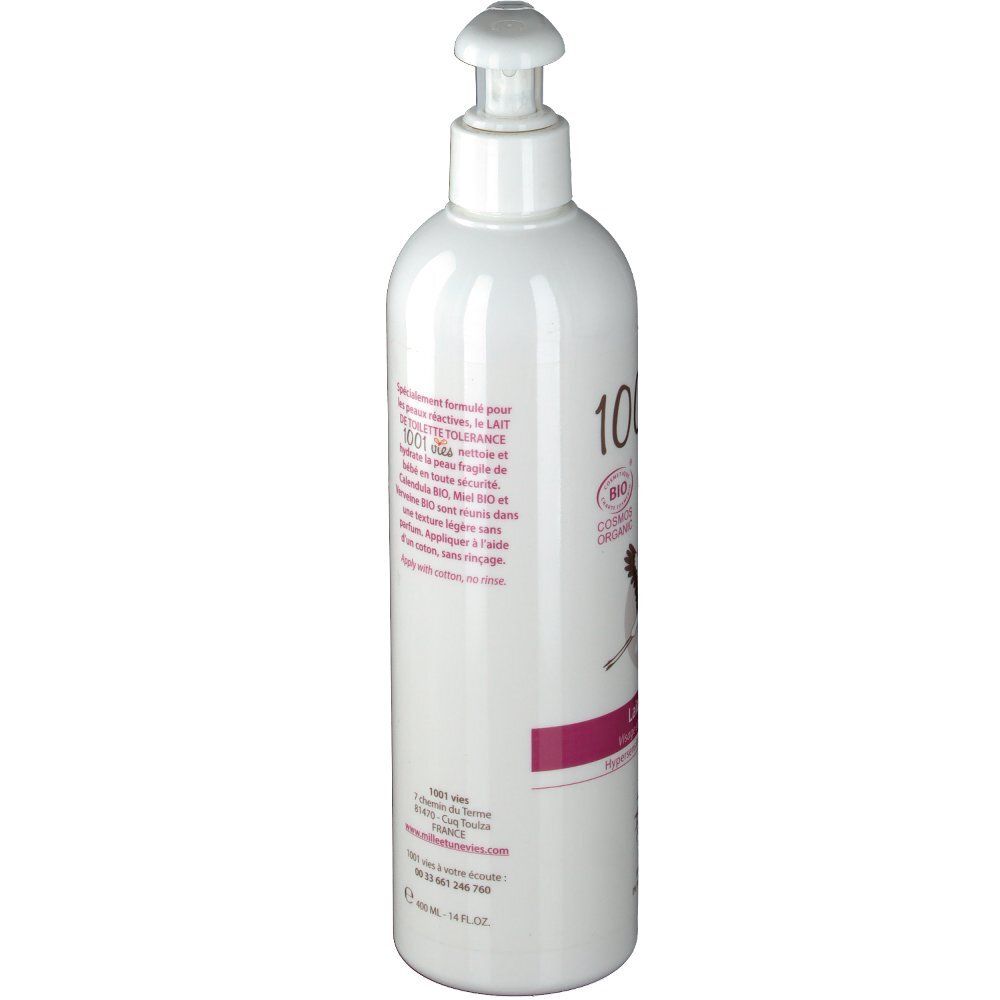 1001 Vies Tolérance lait de toilette bio