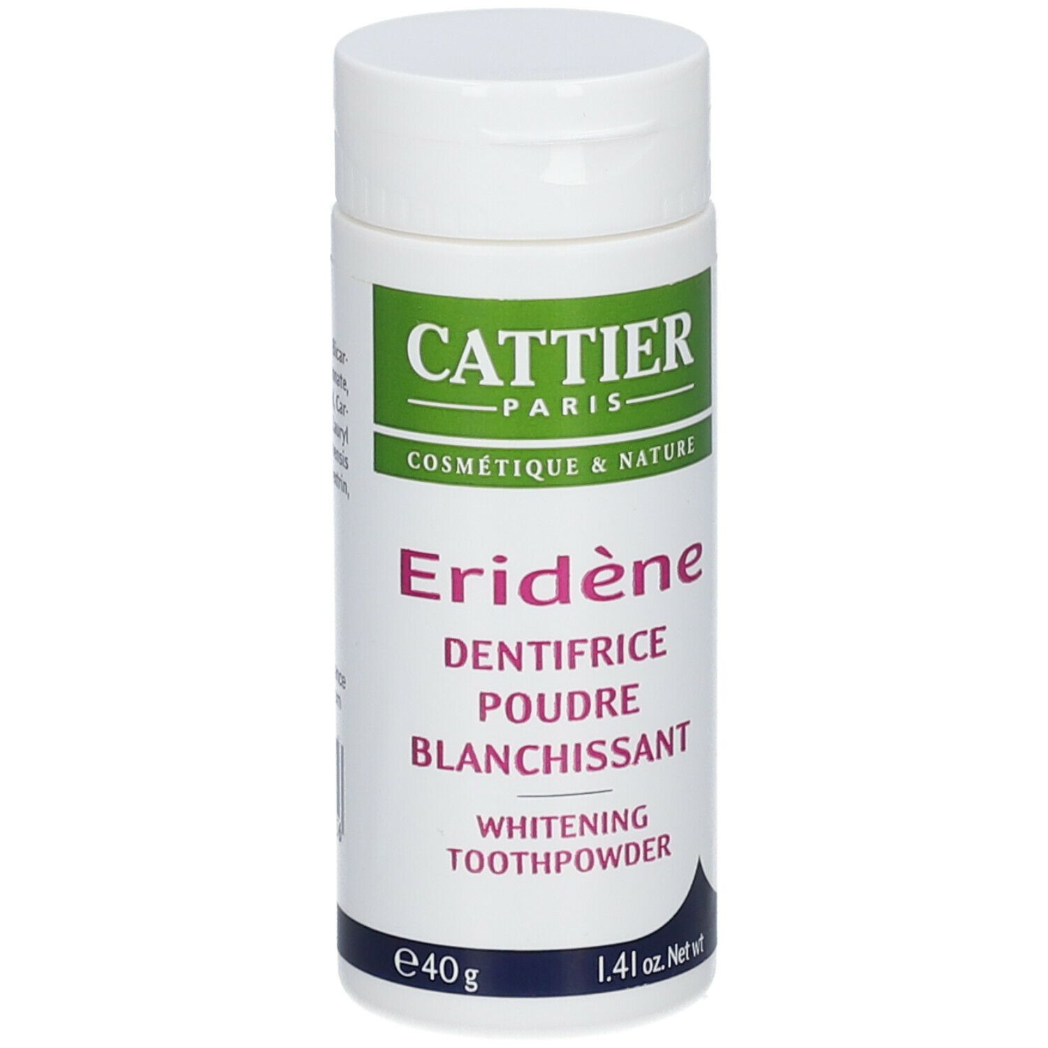 Cattier Eridène dentifrice poudre blanchissant