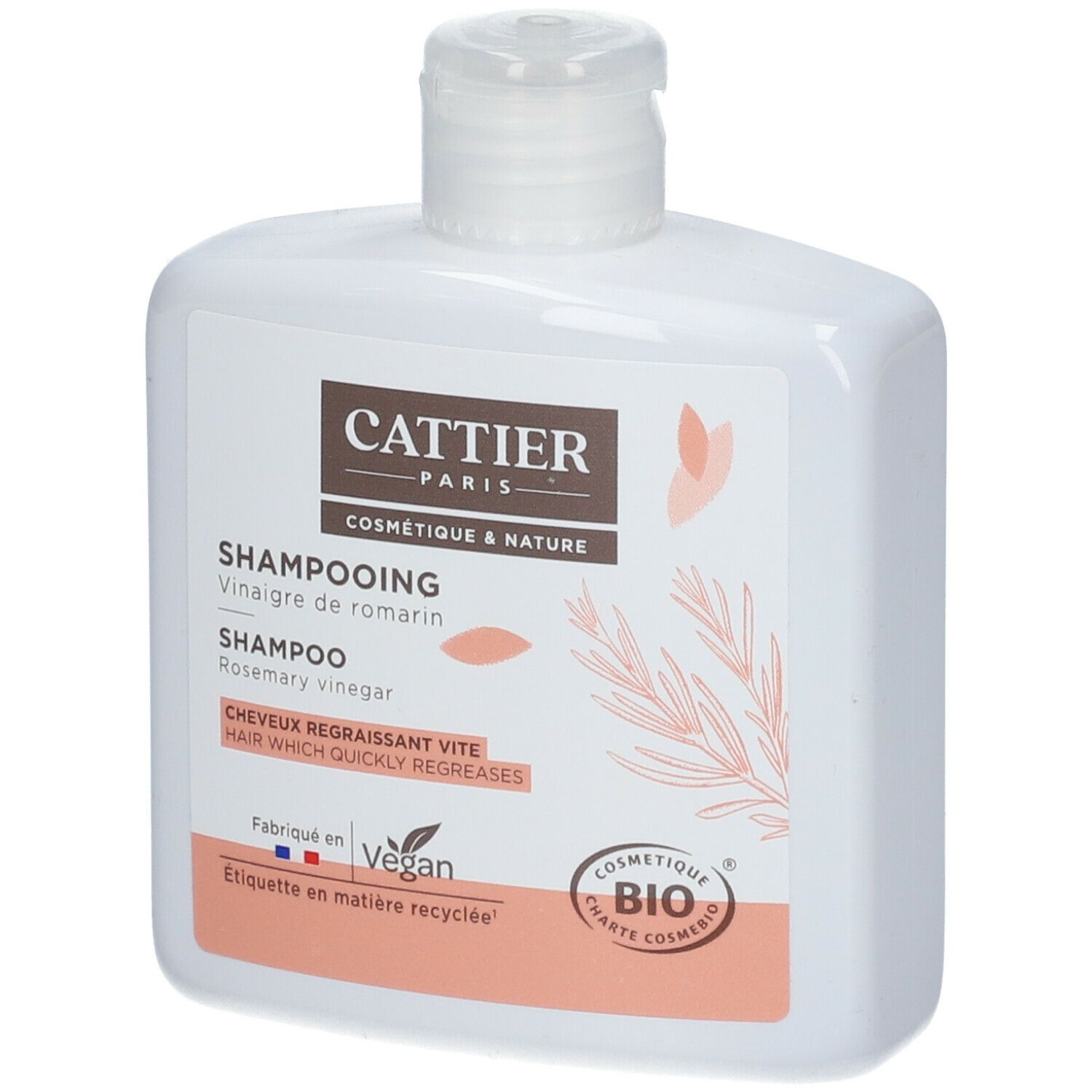 Cattier Bio Rosmarinessig Shampoo für fettiges Haar