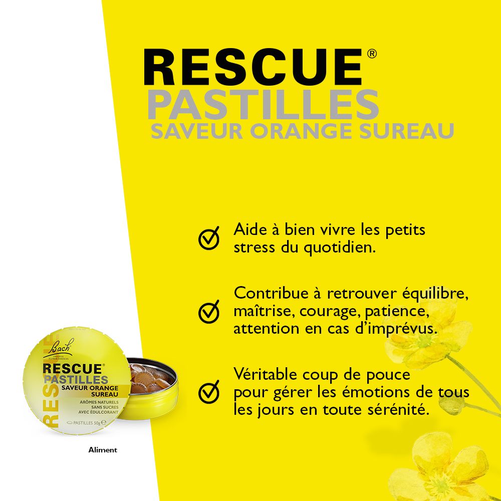 Fleurs de Bach Rescue® pastilles orange