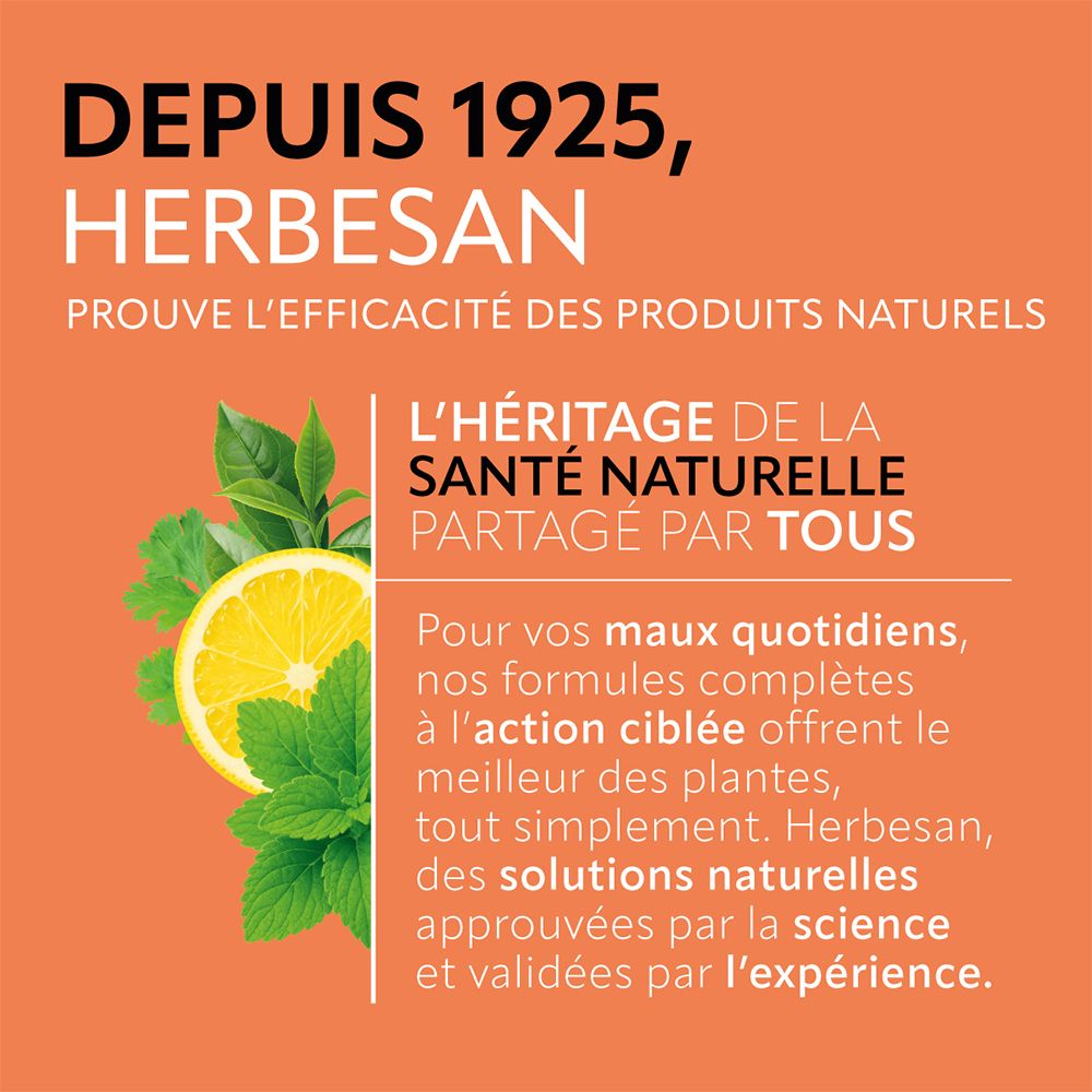 Texte sur Herbesan. Depuis 1925. Santé naturelle. Solutions naturelles. Validé scientifiquement.