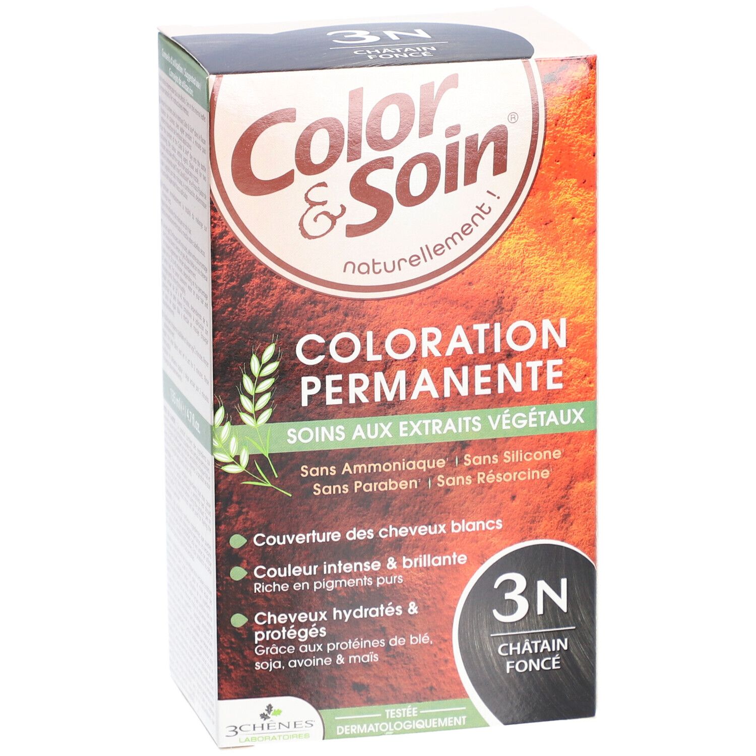 Les 3 Chênes Color & soin 3N châtain foncé