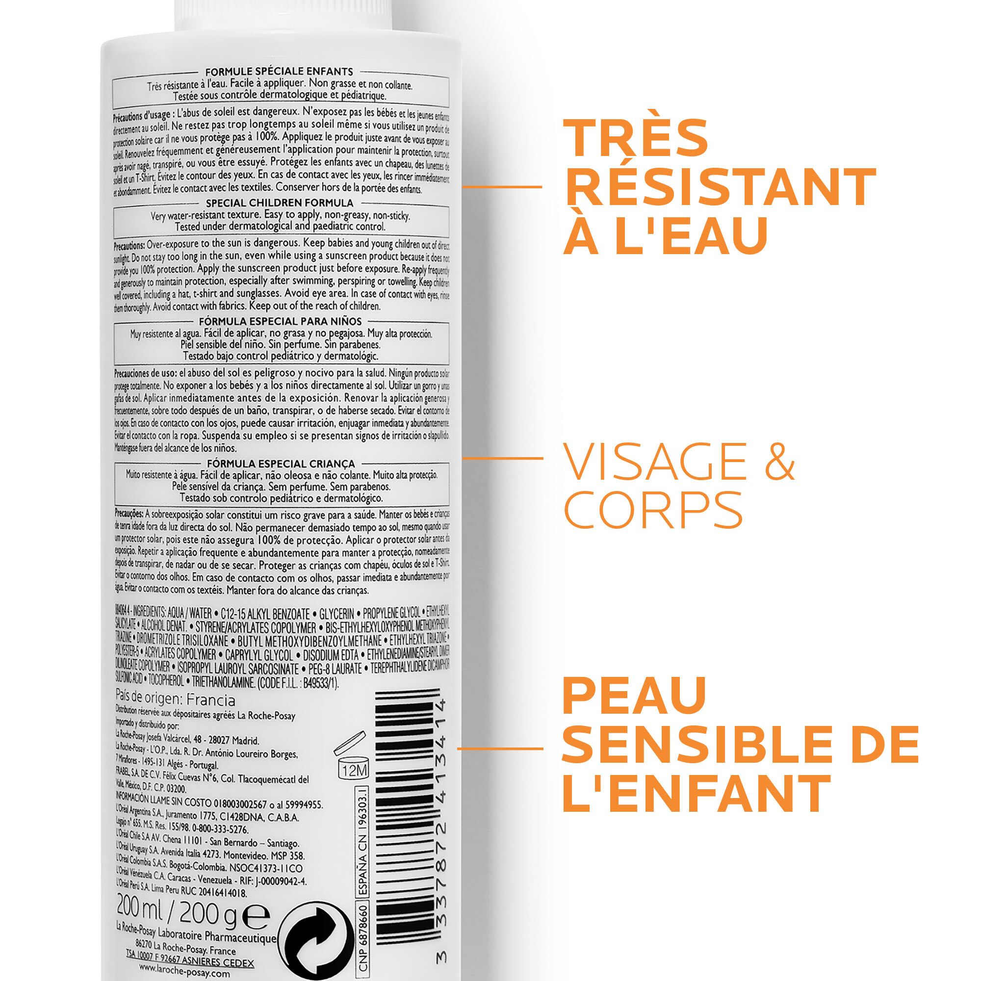 LA ROCHE POSAY ANTHELIOS SPF50+ Dermo-Pediatrics Spray-Solaire