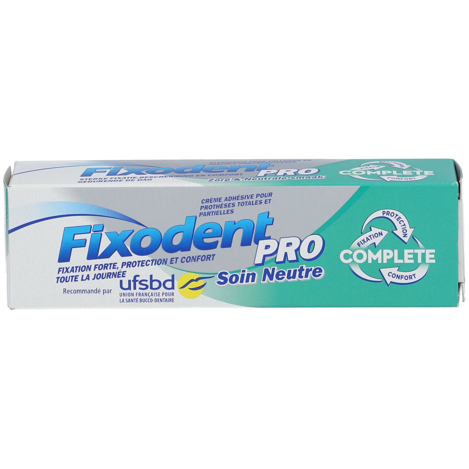 Fixodent Pro Complete Soin Neutre Crème Adhésive Pour Prothèses Dentaires