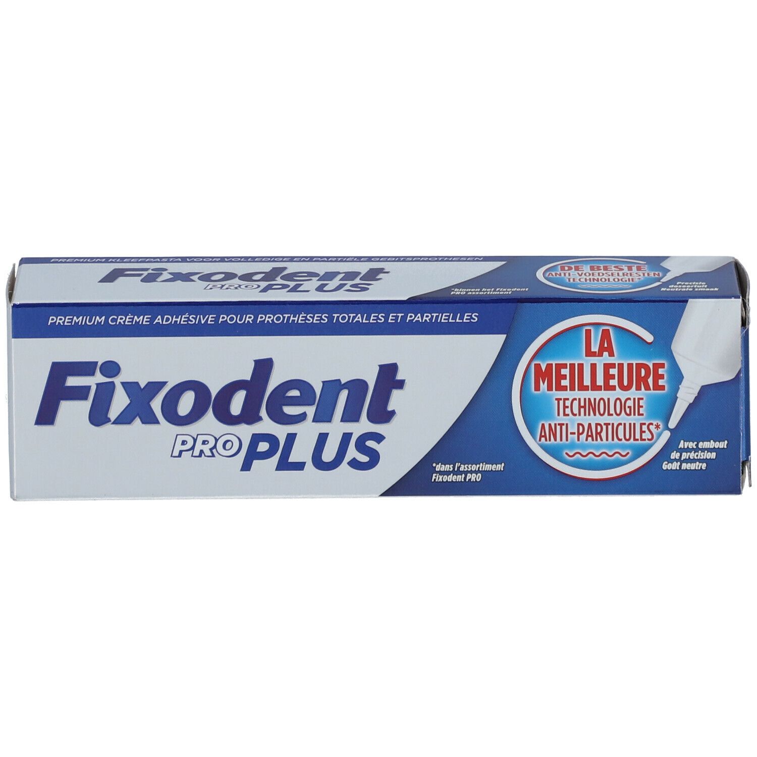 Fixodent Pro Plus Anti-Particules Crème Adhésive Pour Prothèses Dentaires