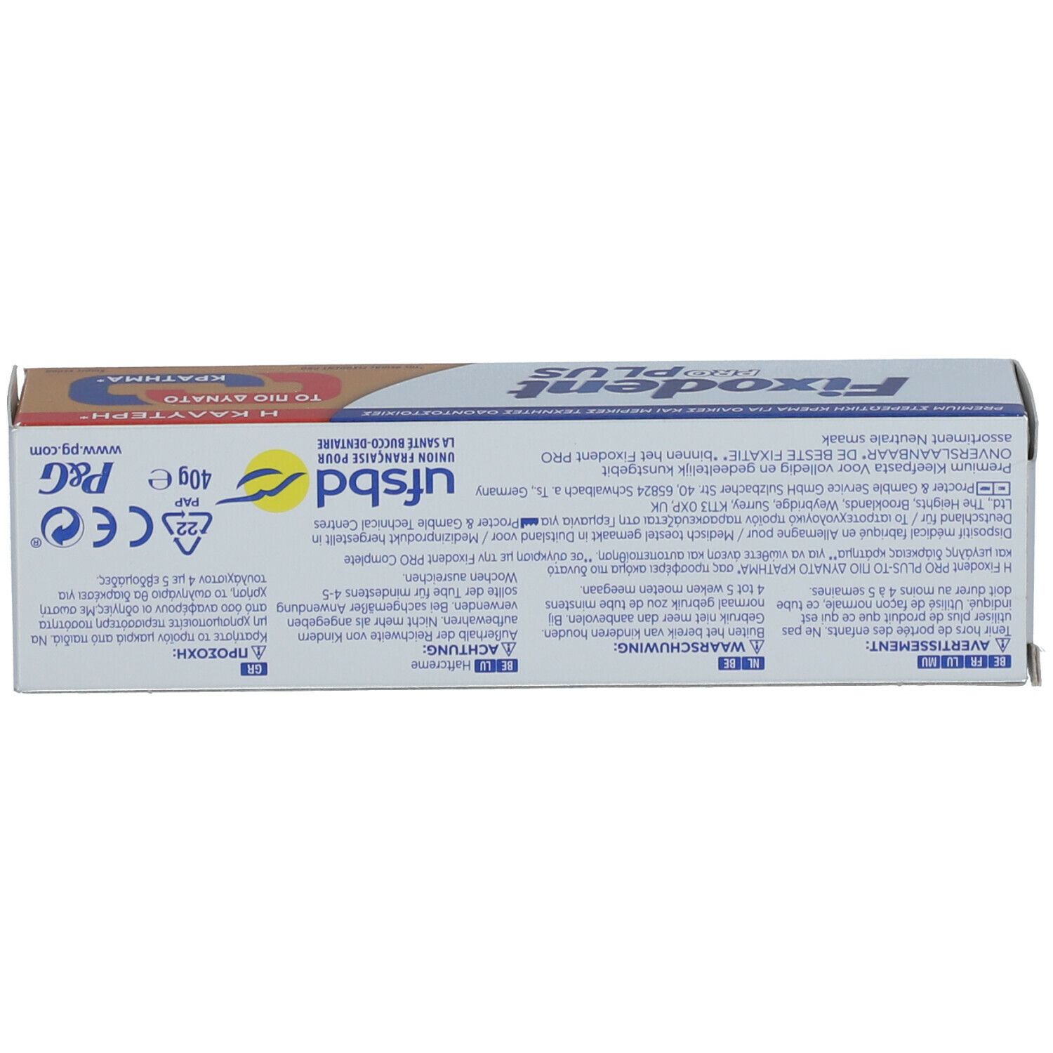 Fixodent Pro Plus Douce Duo Action Crème Adhésive Pour Prothèses Dentaires
