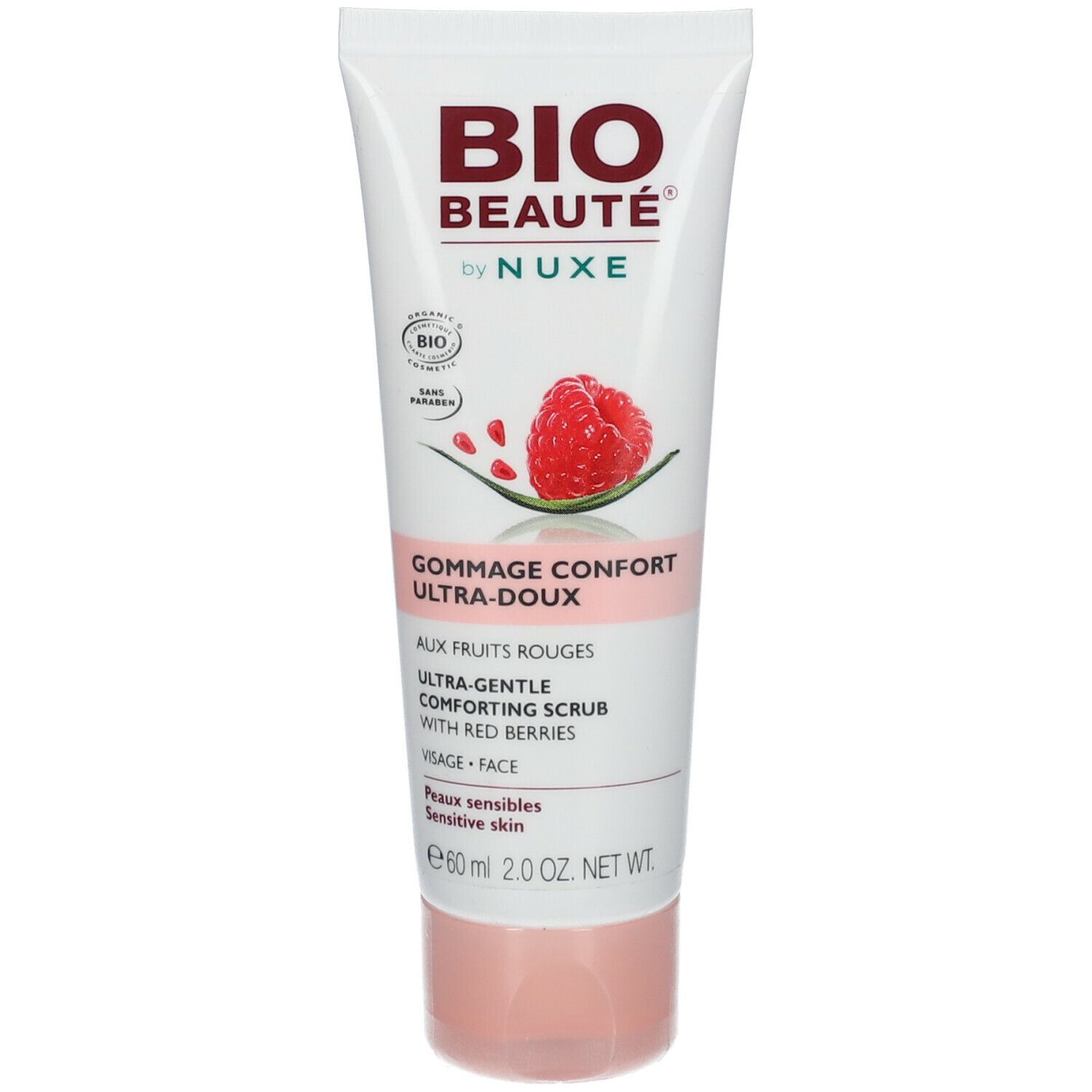 Bio Beauté By Nuxe Exfoliant Doux Confort Visage Gel exfoliant doux aux fruits rouges. tub