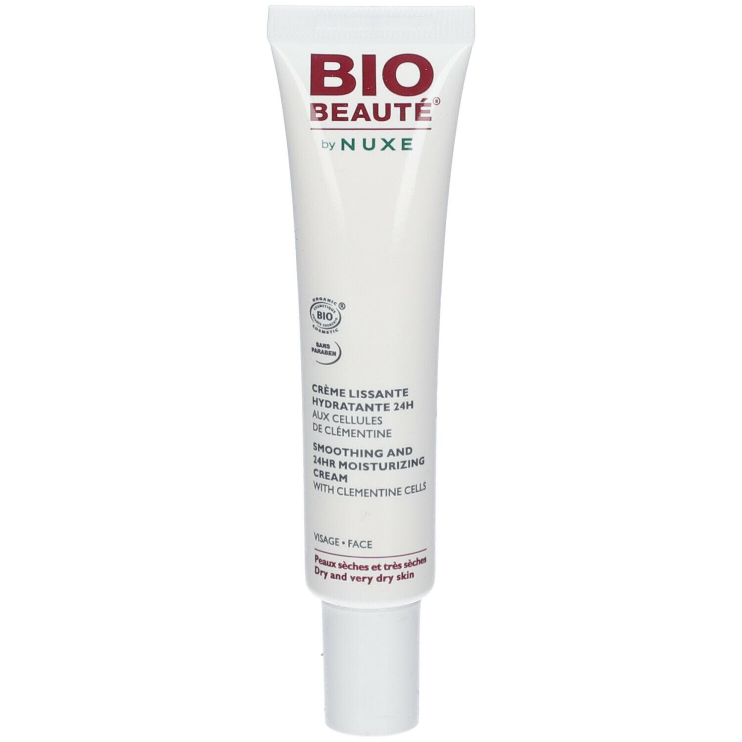 Bio Beauté By Nuxe Hydratant 24H Crème Riche Crème enrichie aux cellules de clémentine. tu