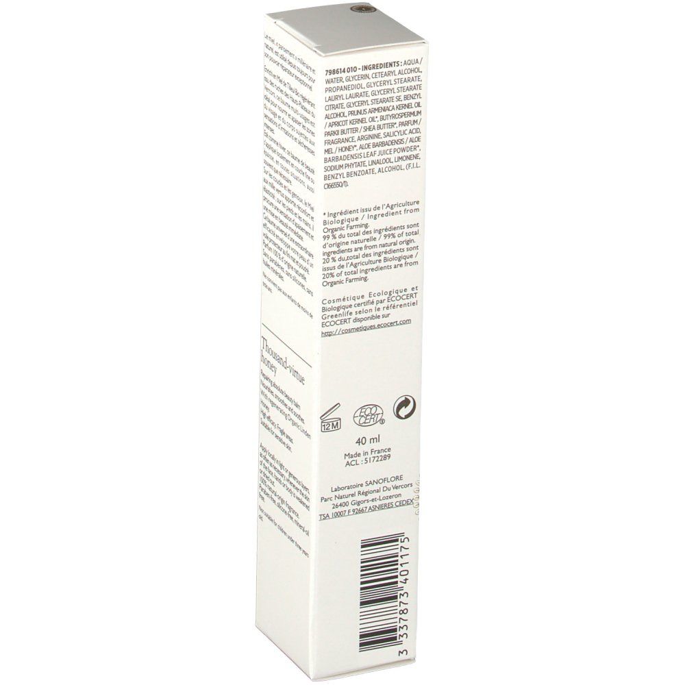 SANOFLORE BIO MIEL AUX MILLE VERTUS BAUME ABSOLU - Baume bio, absolu régénérant au miel de