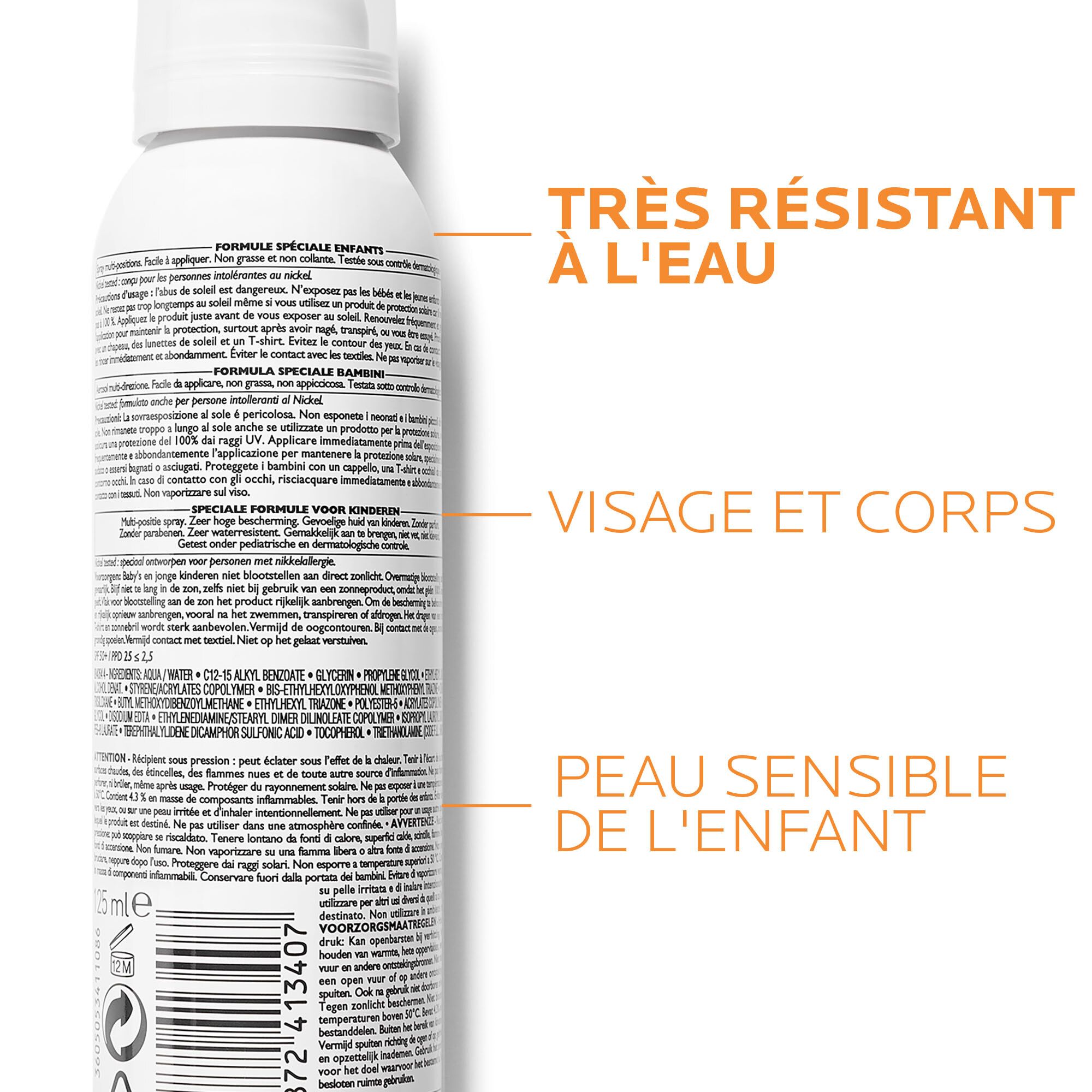 LA ROCHE POSAY ANTHELIOS SPF50+ Dermo-Pediatrics Spray-Solaire