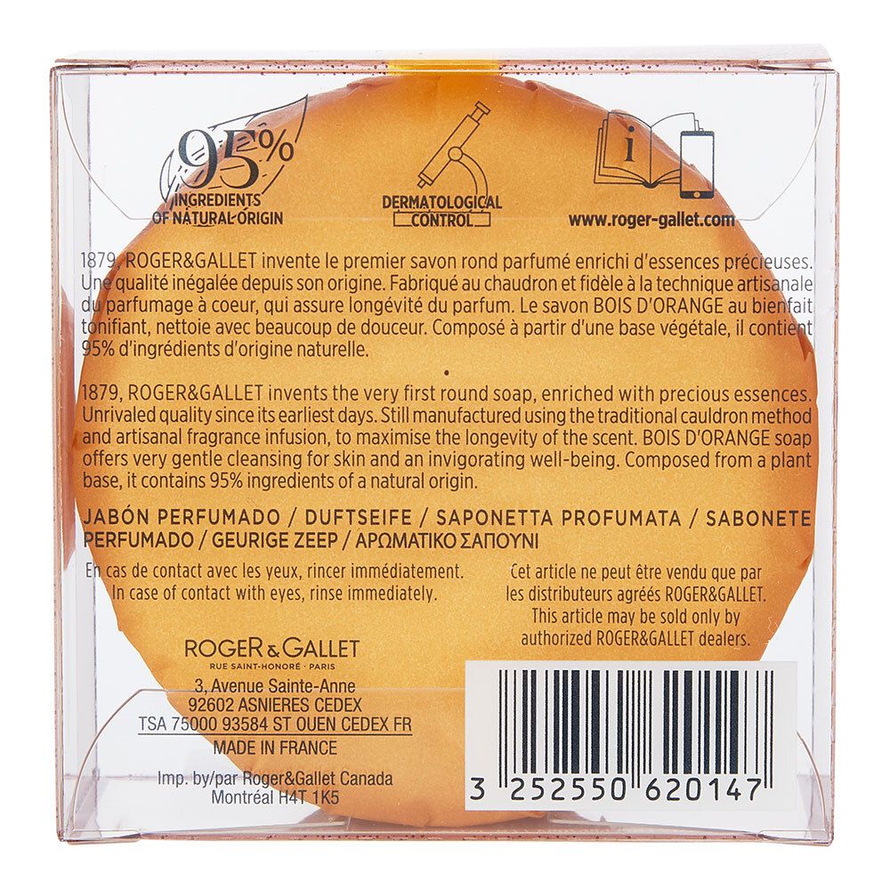 Roger  &  Gallet Duftseife aus Orangenholz - Kristallbox