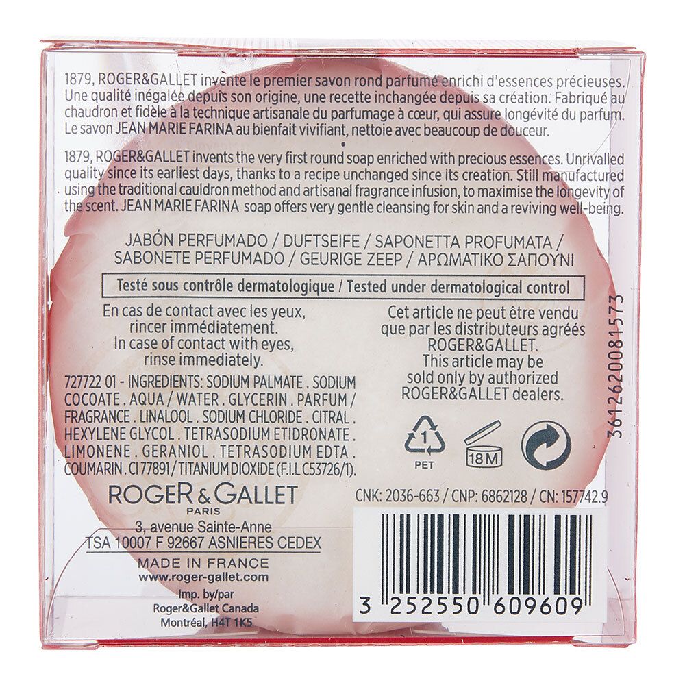 Roger & Gallet Jean Marie Farina Parfümierte Seife - Extra alt - Kristallschachtel