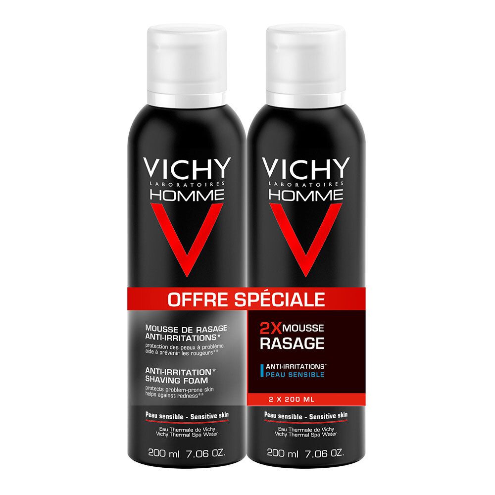 Vichy Homme mousse à raser anti-irritations