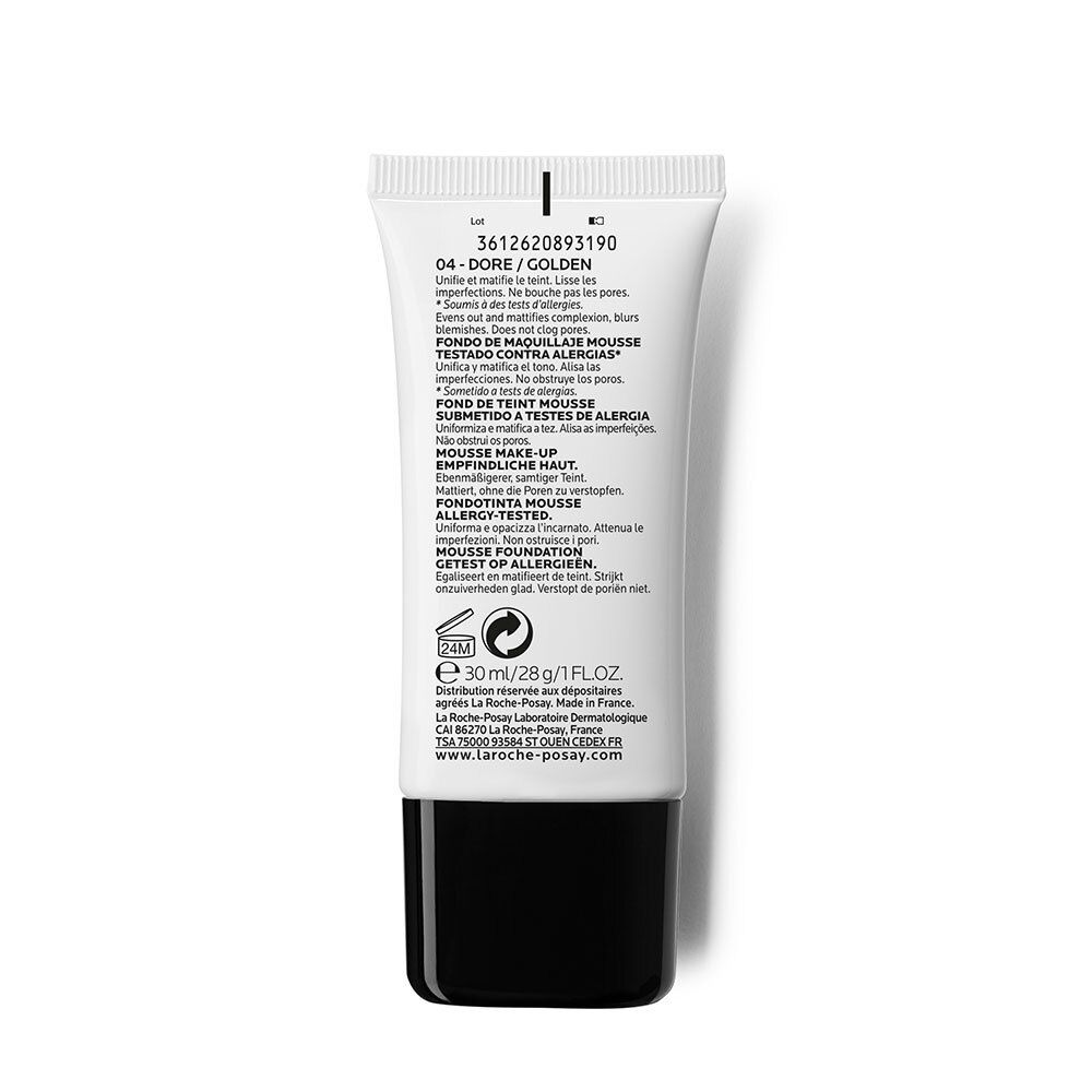 LA ROCHE POSAY TOLÉRIANE Fond de teint mousse matifiante n° 04